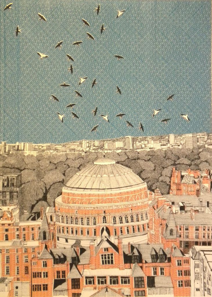 Rooftops at Royal Albert Hall by Clare Halifax