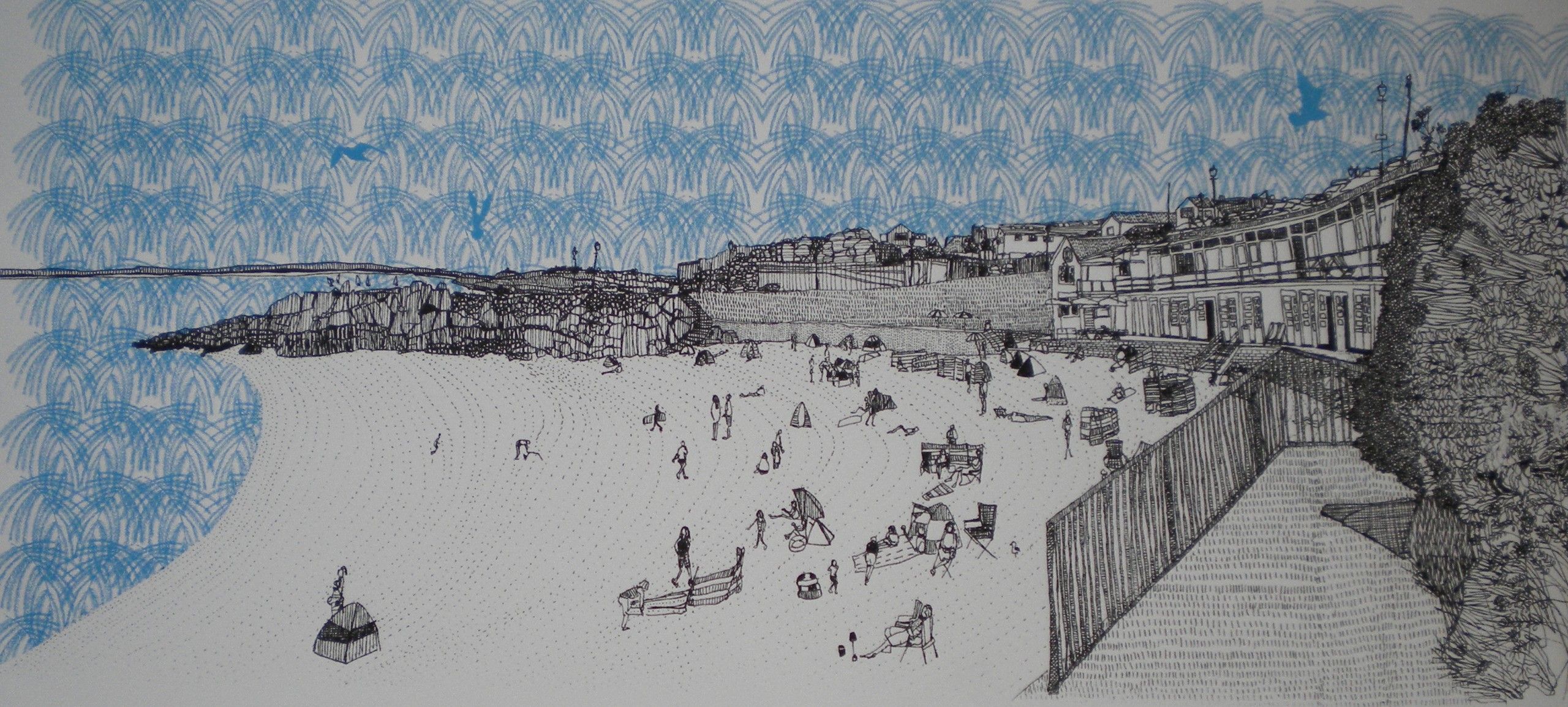 Cornwall St Ives, Beach House by Clare Halifax