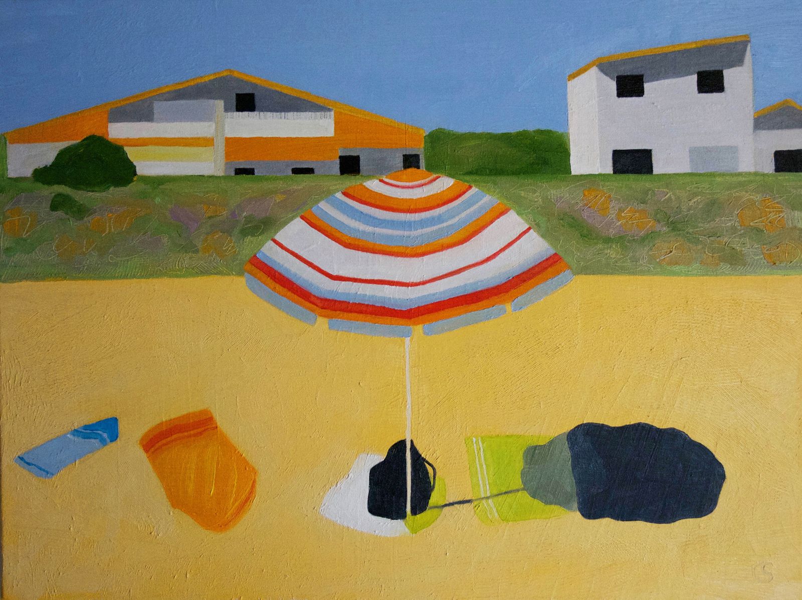 Beach Umbrella by Christo Sharpe