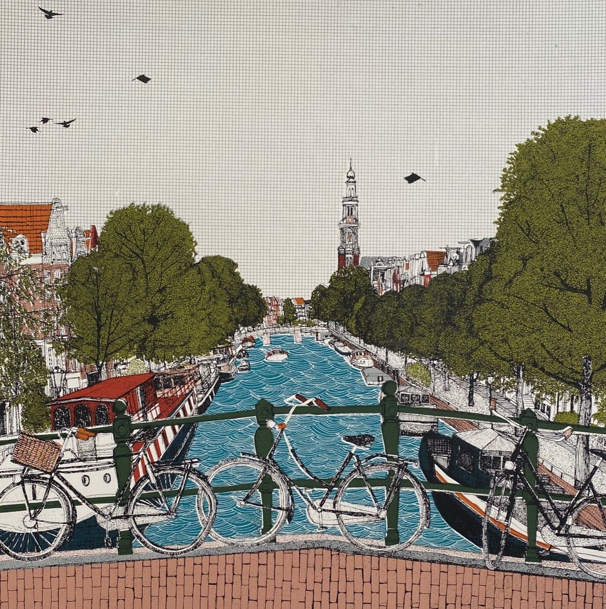 Cycle City, Amsterdam by Clare Halifax