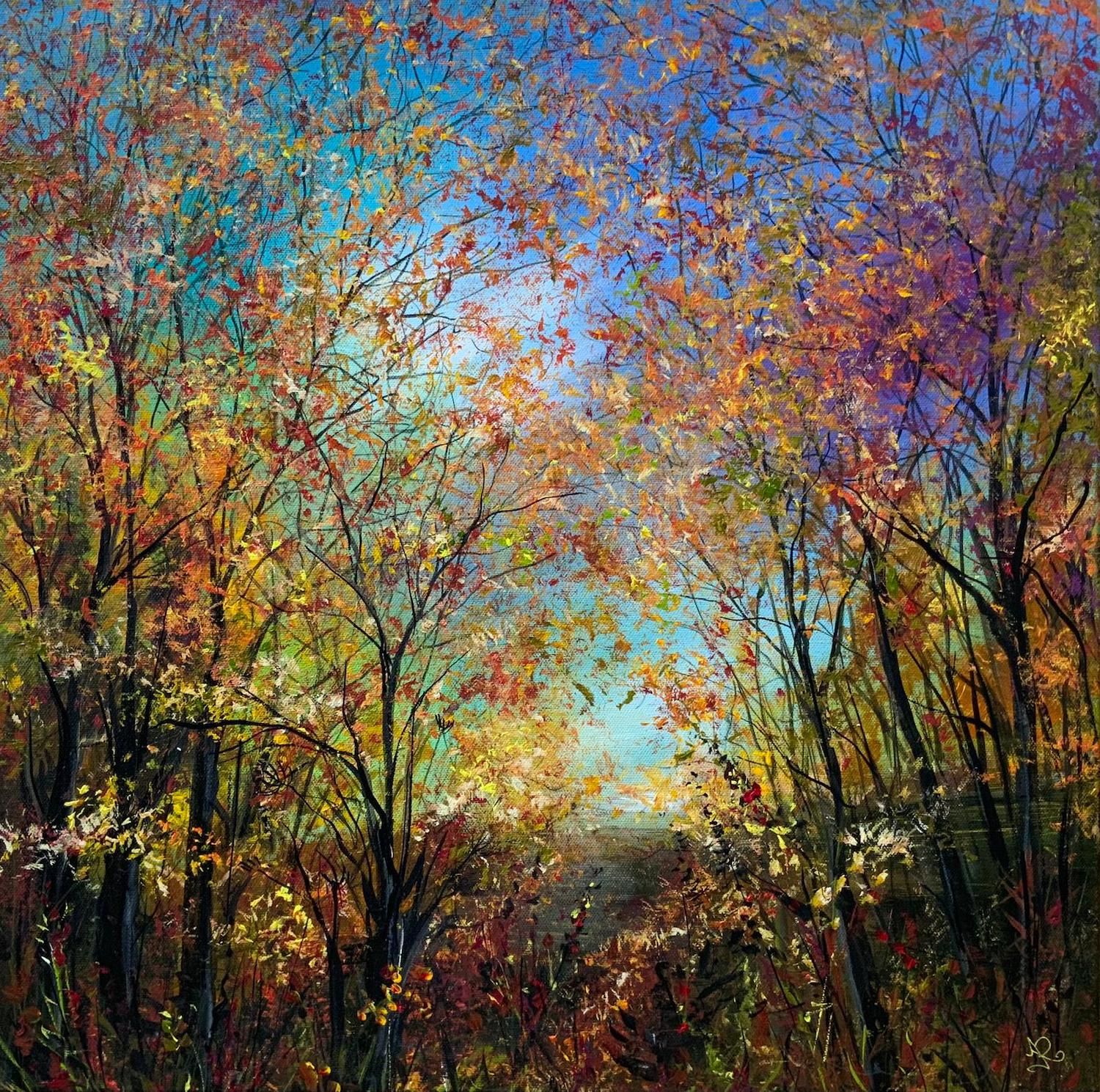 Glorious Autumn at Elnup Wood by Jan Rogers