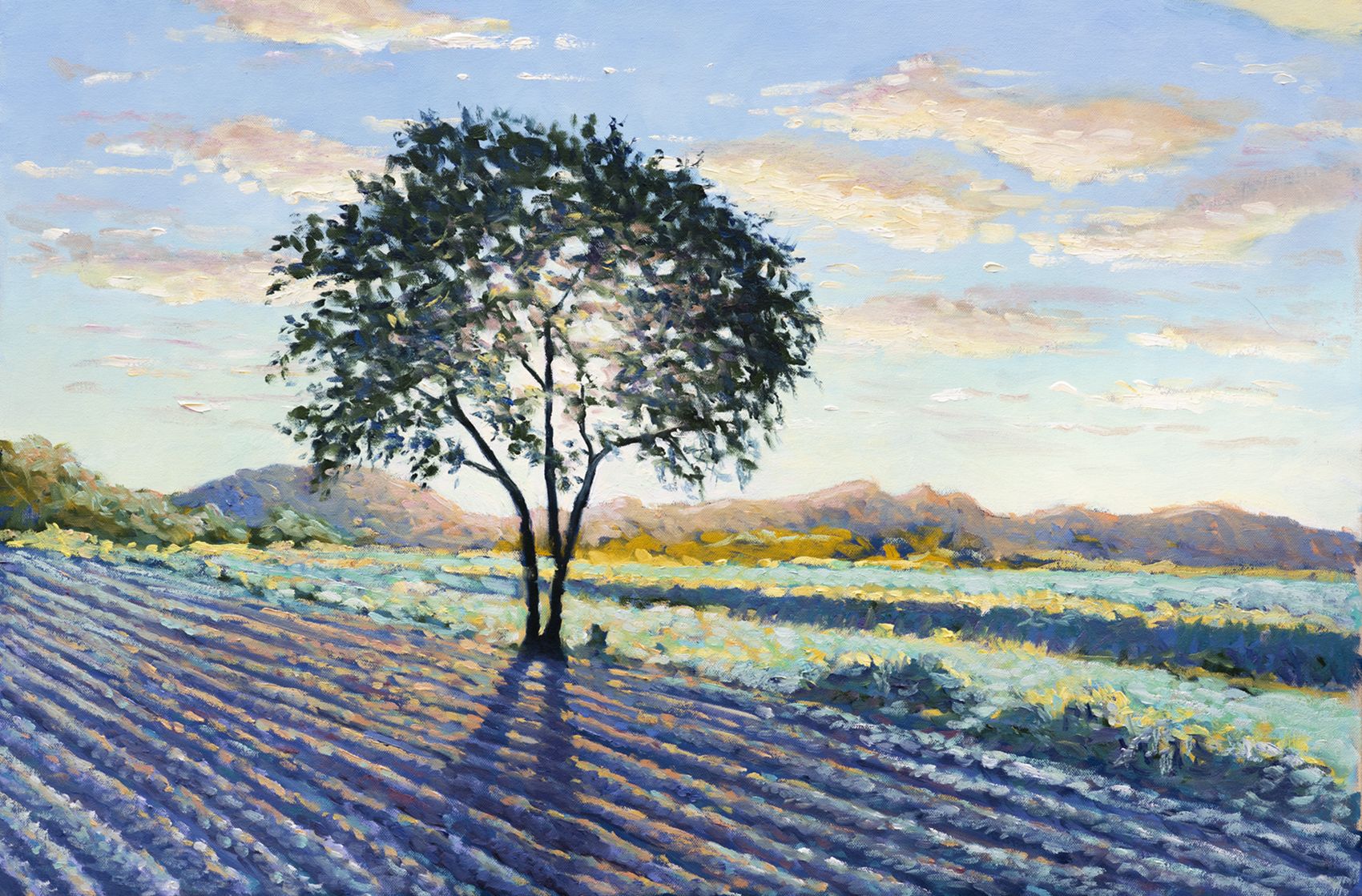 Dawn Frost (reflections of Pissarro) by Lee Tiller