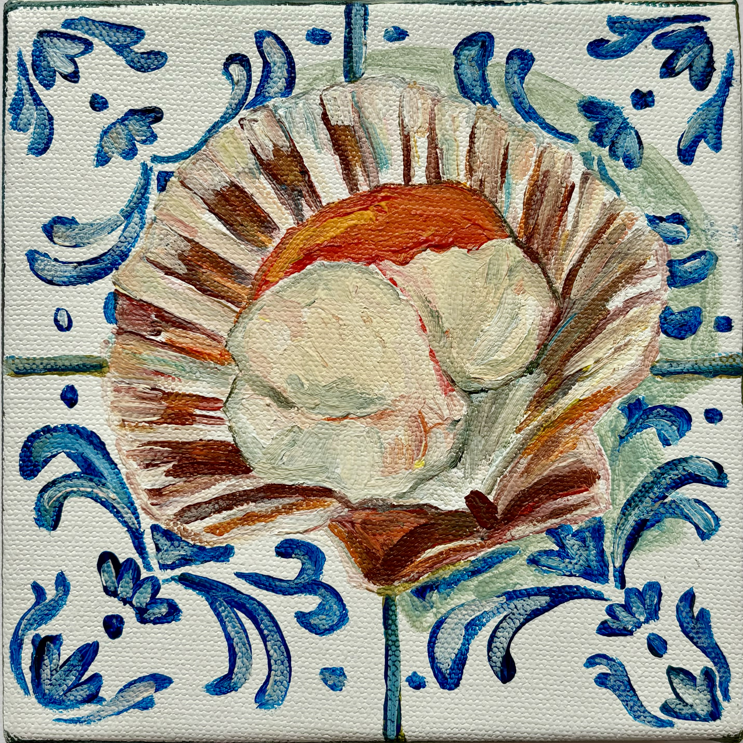 Scallop on Tiles by Pippa Smith
