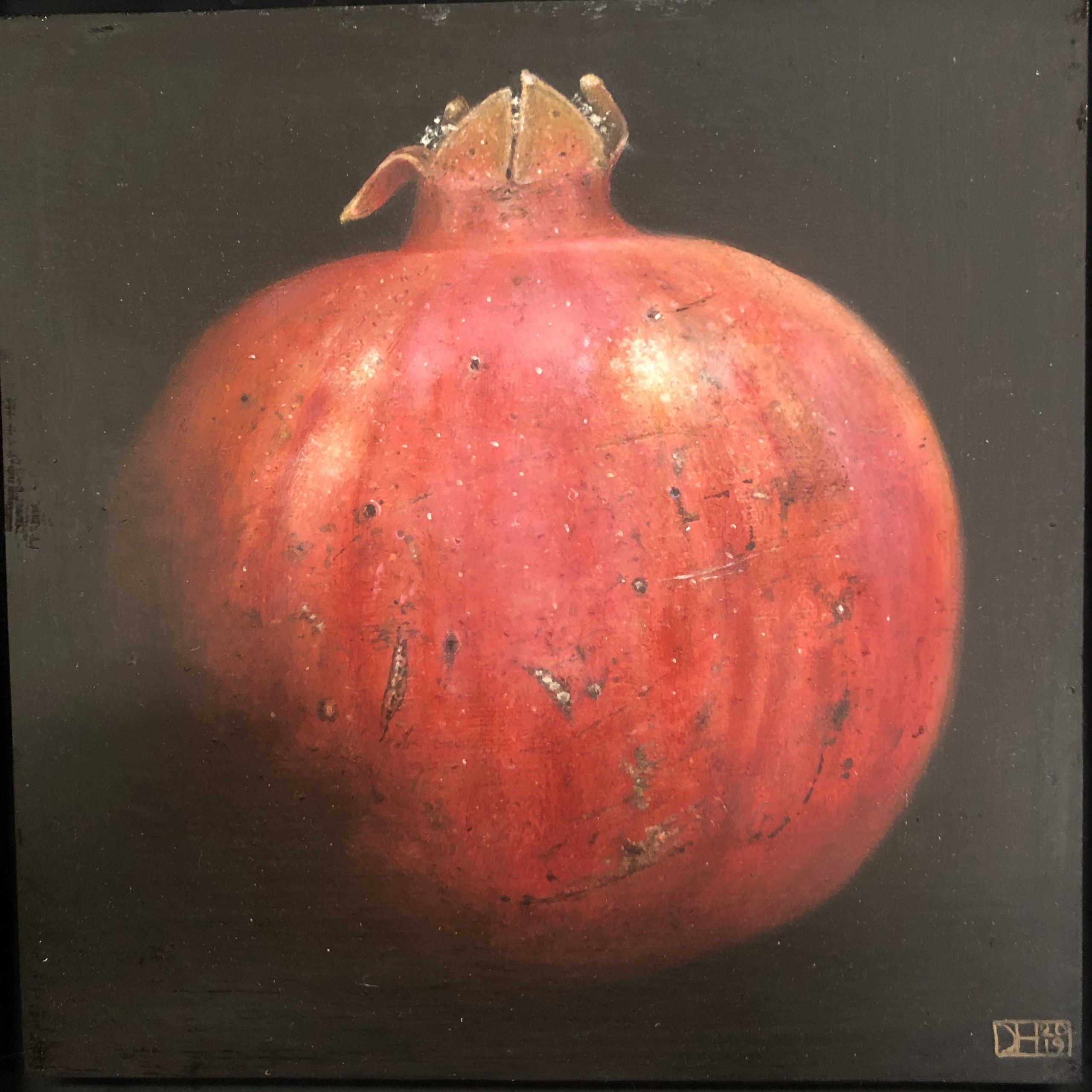 Stripy Red Pomegranate by Dani Humberstone