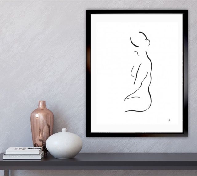 Nude Drawing from Series 7 No.2D by David Jones - Secondary Image