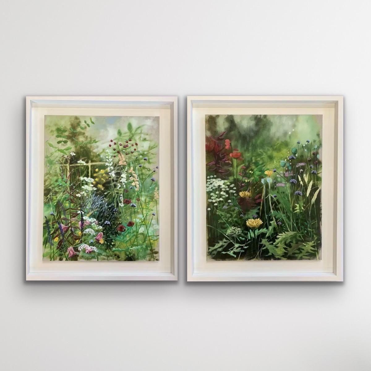 River Cottage Series (Large) and Hampshire Garden II Diptych  by Dylan Lloyd