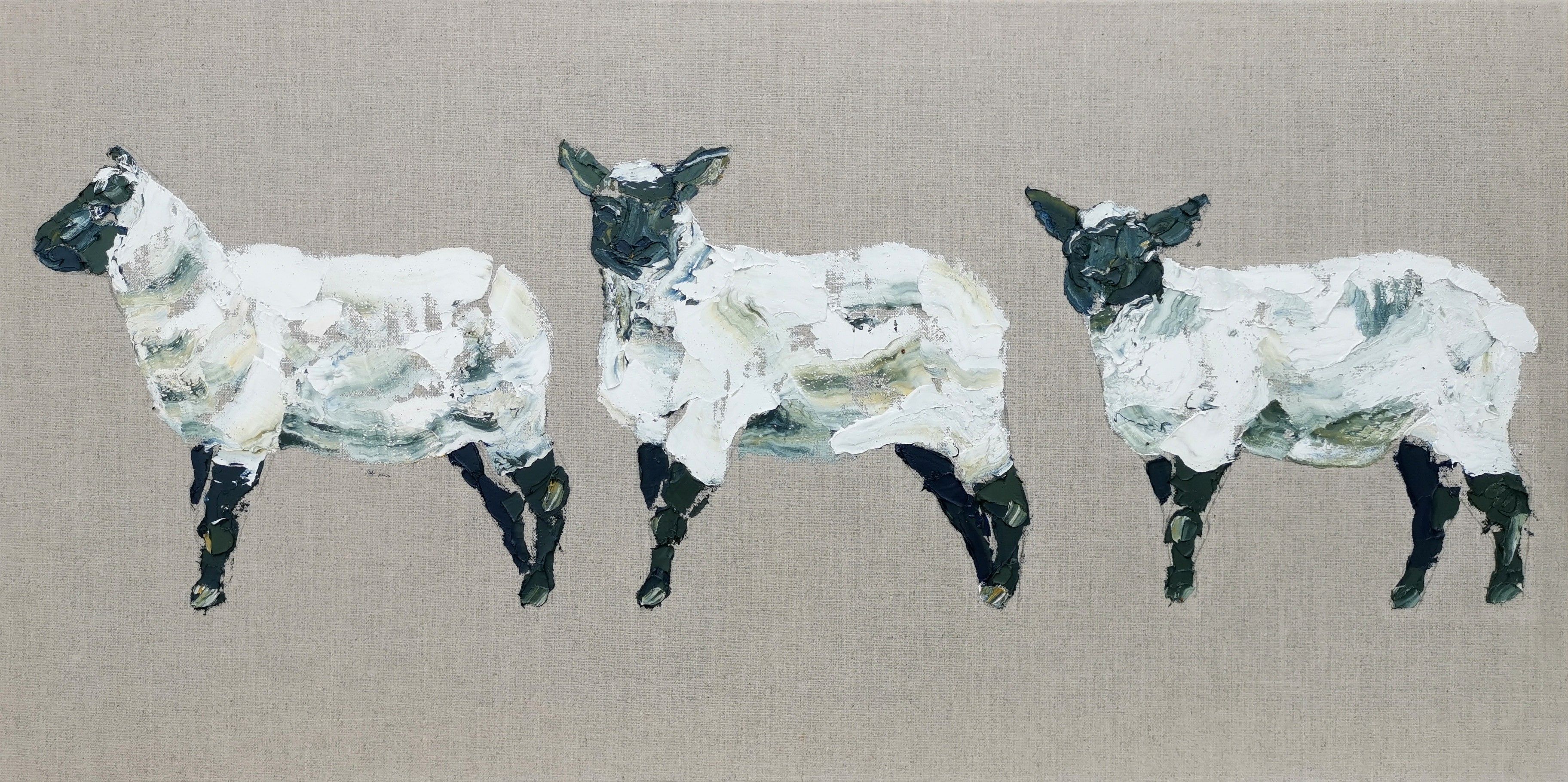 Three Lambs by Georgie Dowling