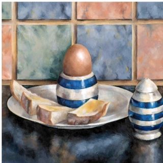 Egg and dippy Soldiers by Lisa Bloomer