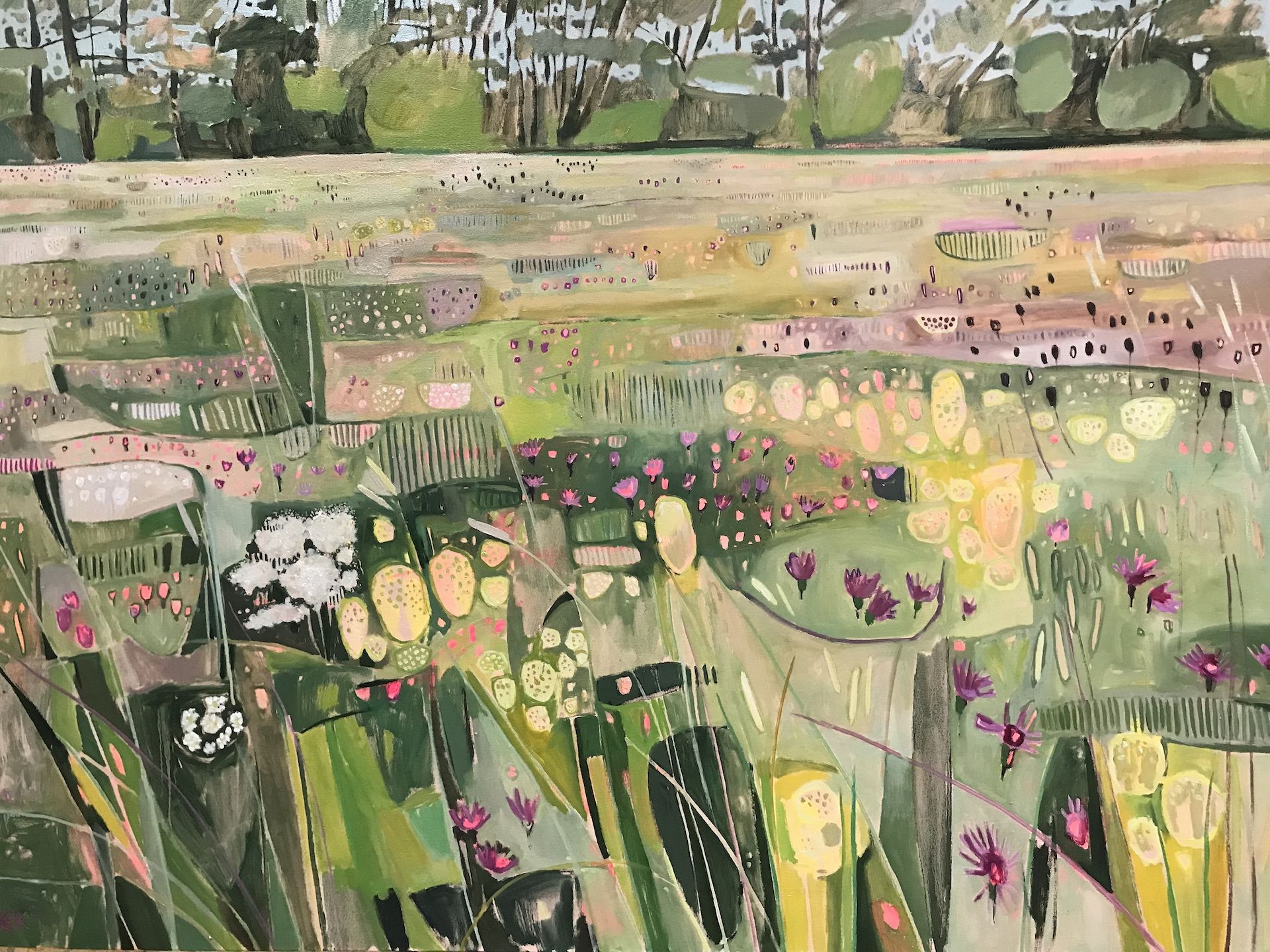 Hinksey Meadows Landscape by Elaine Kazimierczuk