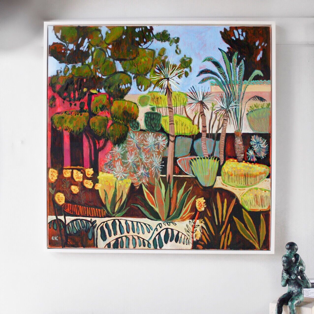 Le Jardin Secret with Date Palms and Bright Wall, Marrakech by Elaine Kazimierczuk - Secondary Image