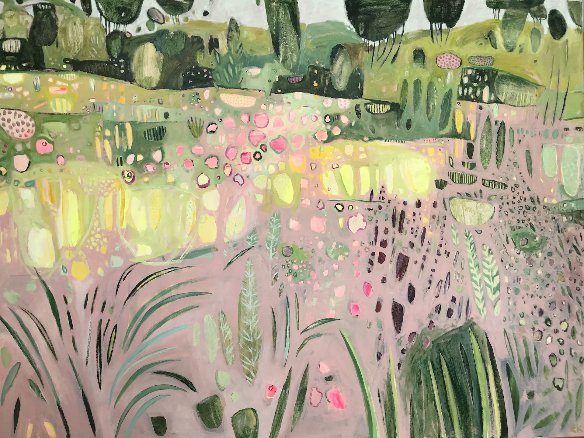 A Walk Through a Summer Garden by Elaine Kazimierczuk