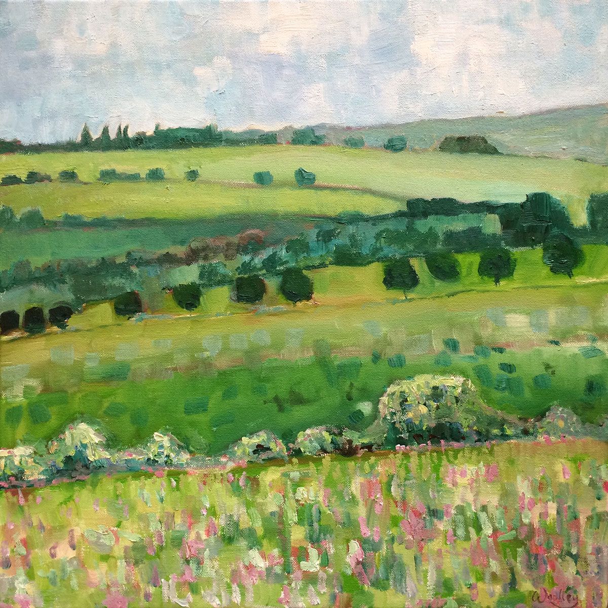 A View from Rollright by Eleanor Woolley