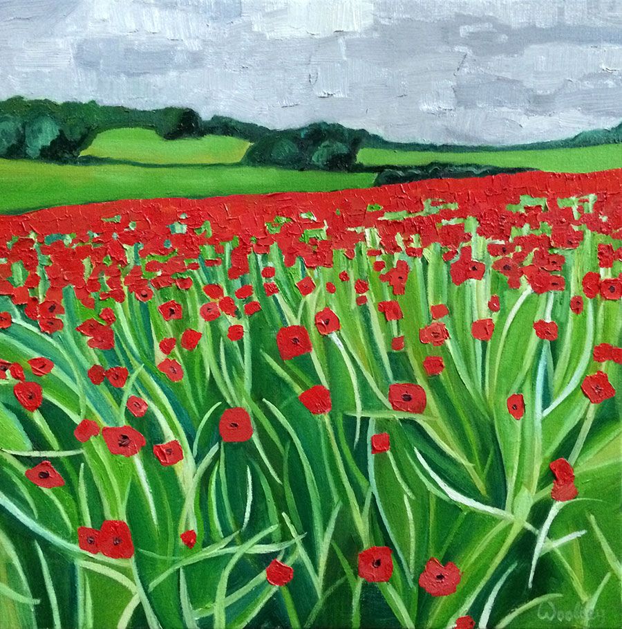 Cotswold Poppies by Eleanor Woolley