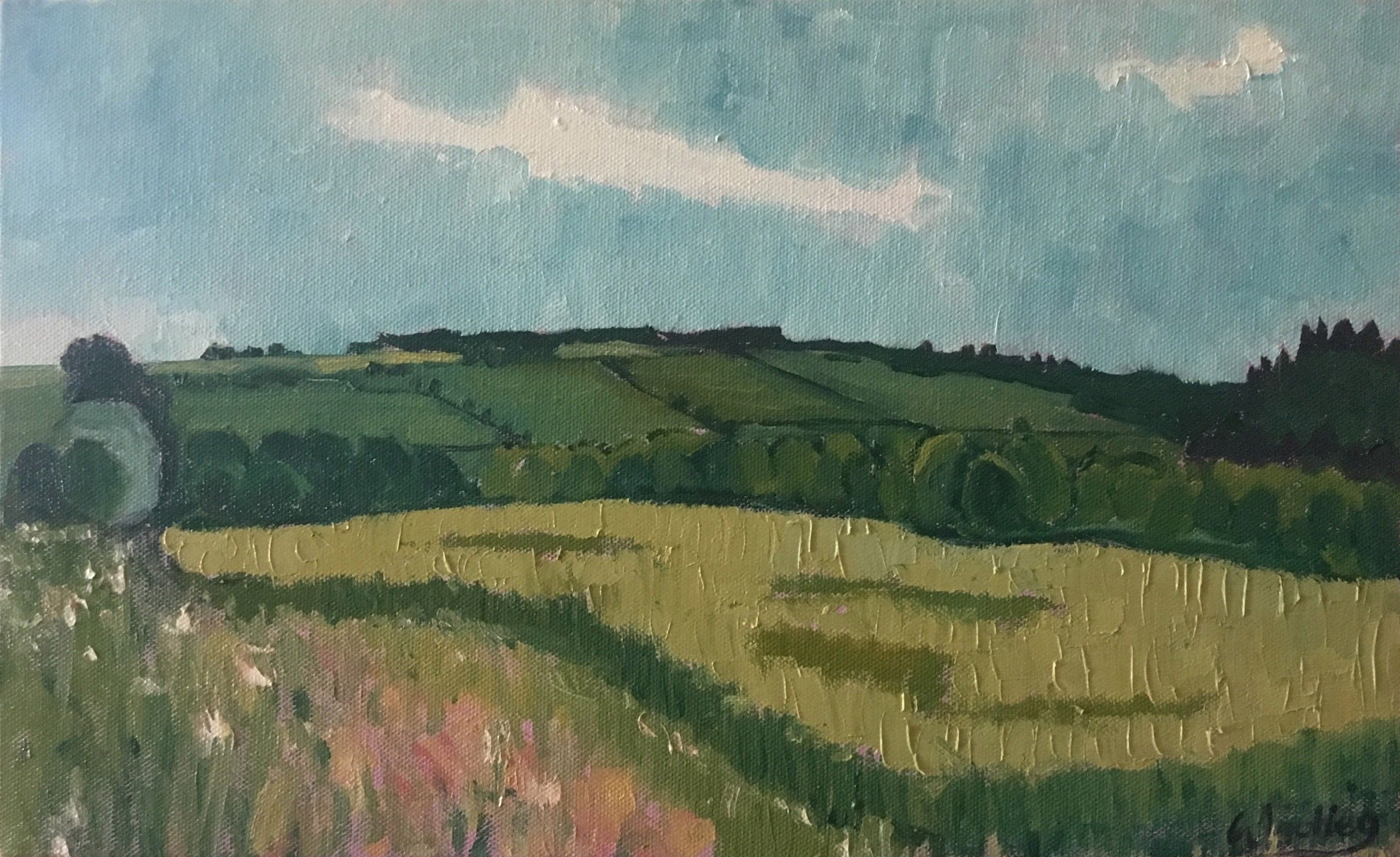 Field of wheat by Eleanor Woolley