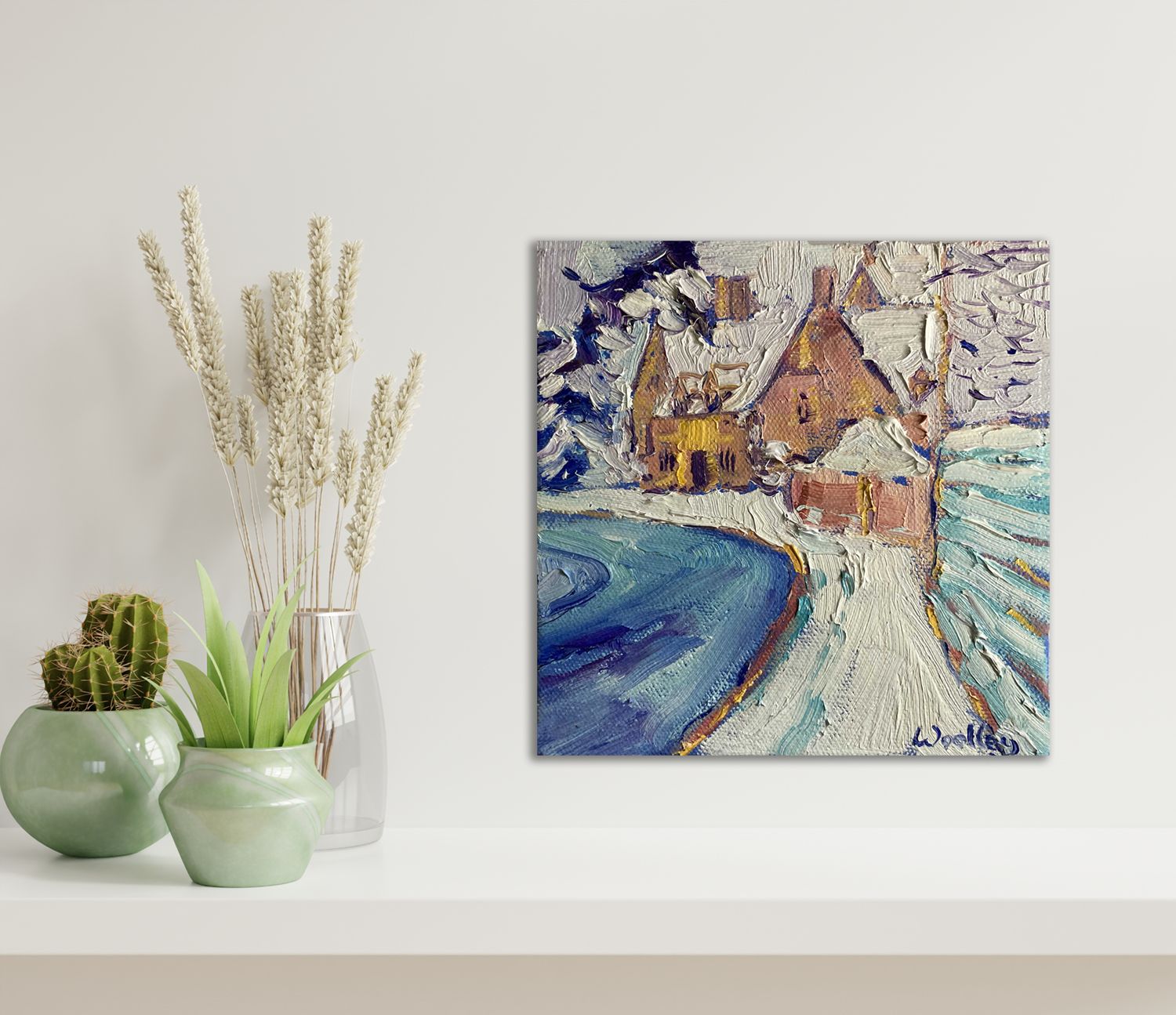 Cotswold House in Winter by Eleanor Woolley - Secondary Image