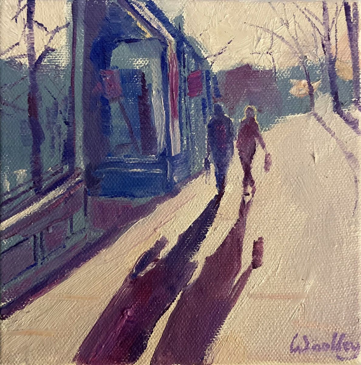 Long Pavement Shadows by Eleanor Woolley
