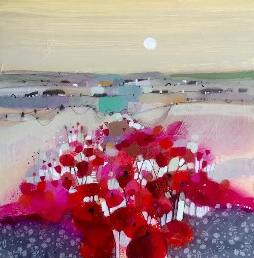 Poppy Field and Moonlight by Emma S Davis