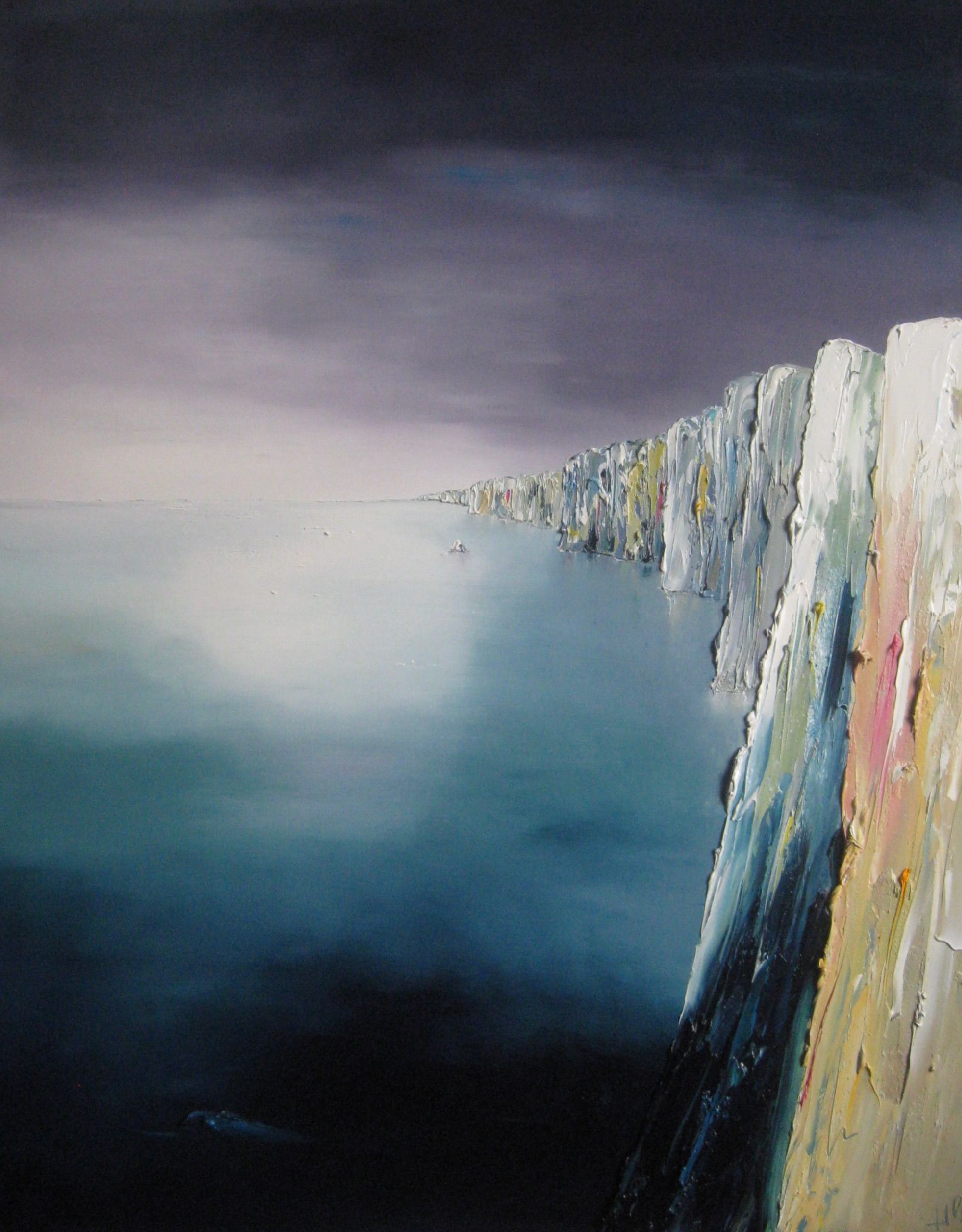 Fading Light on Alabaster, Normandy by Linda Park
