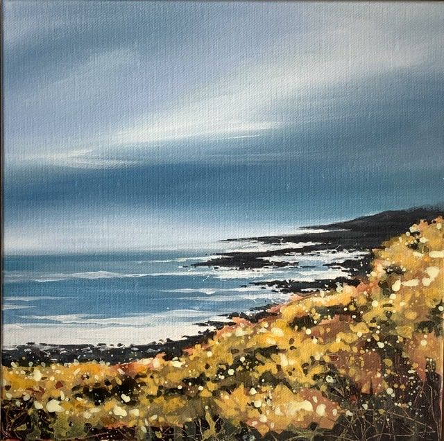Cornish Gorse Headland 2 by Adele Riley