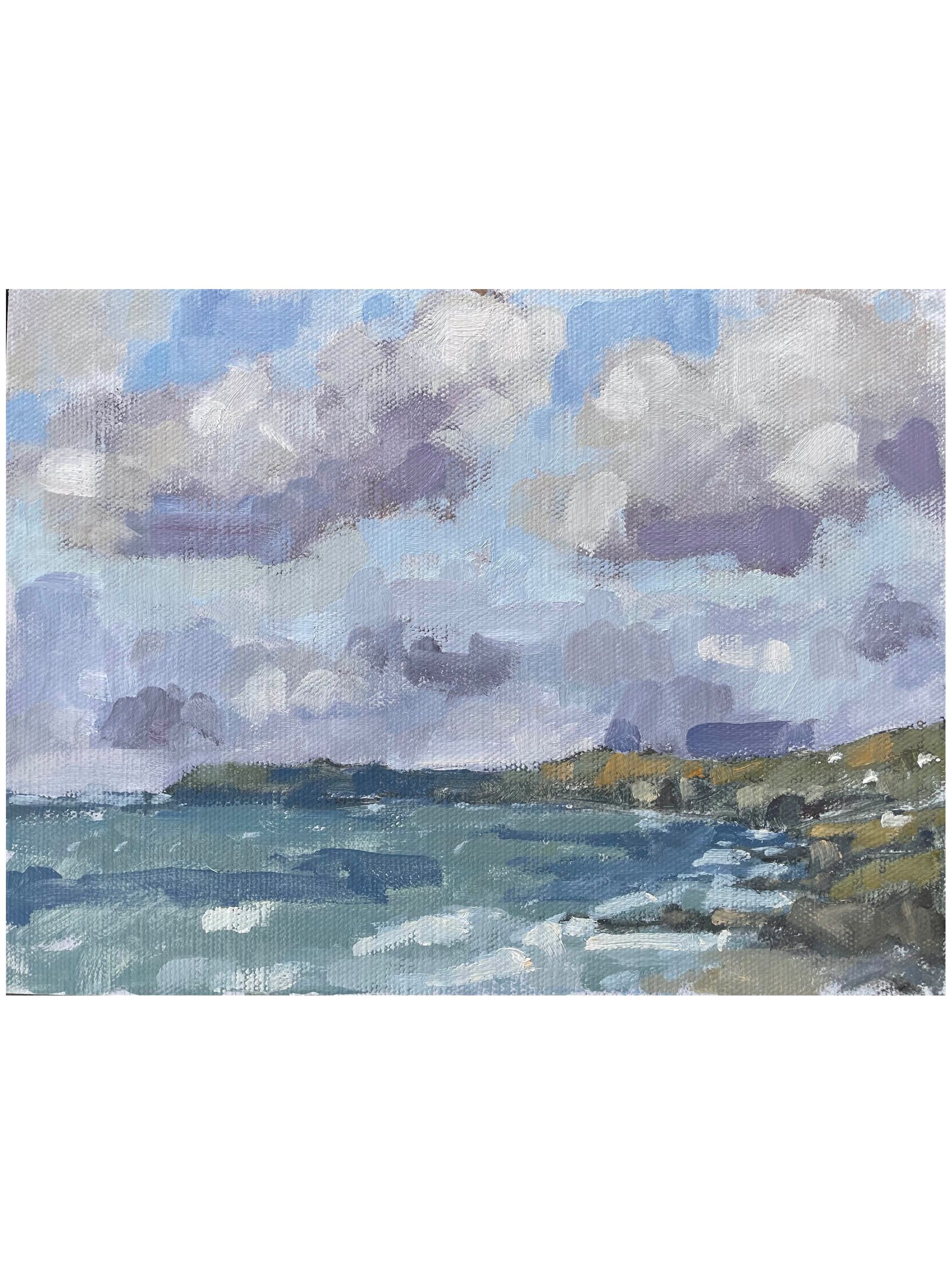Autumn Clouds Over the Headland by Fiona Carver