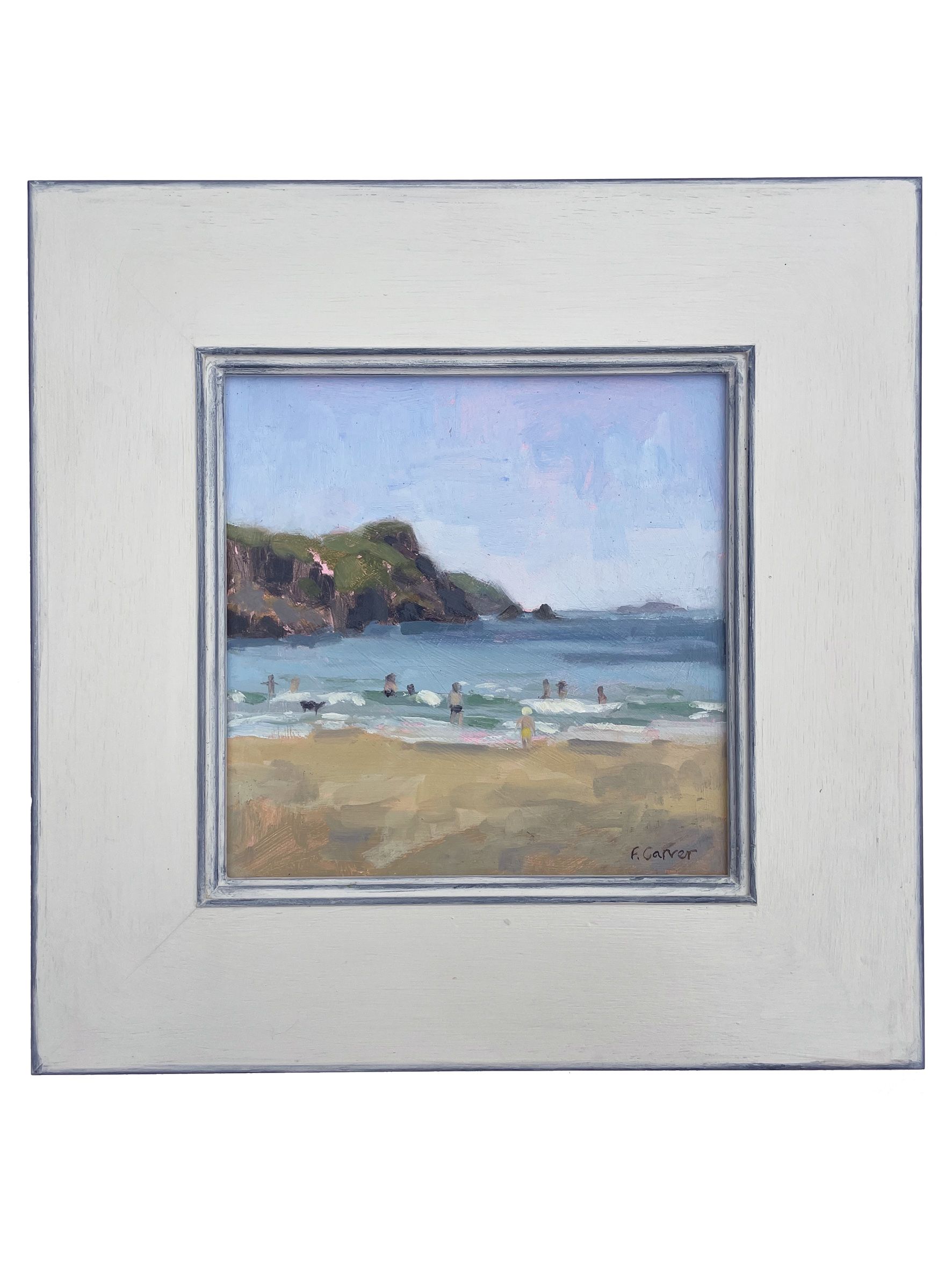 Swimming at Traeth Llyfn by Fiona Carver - Secondary Image