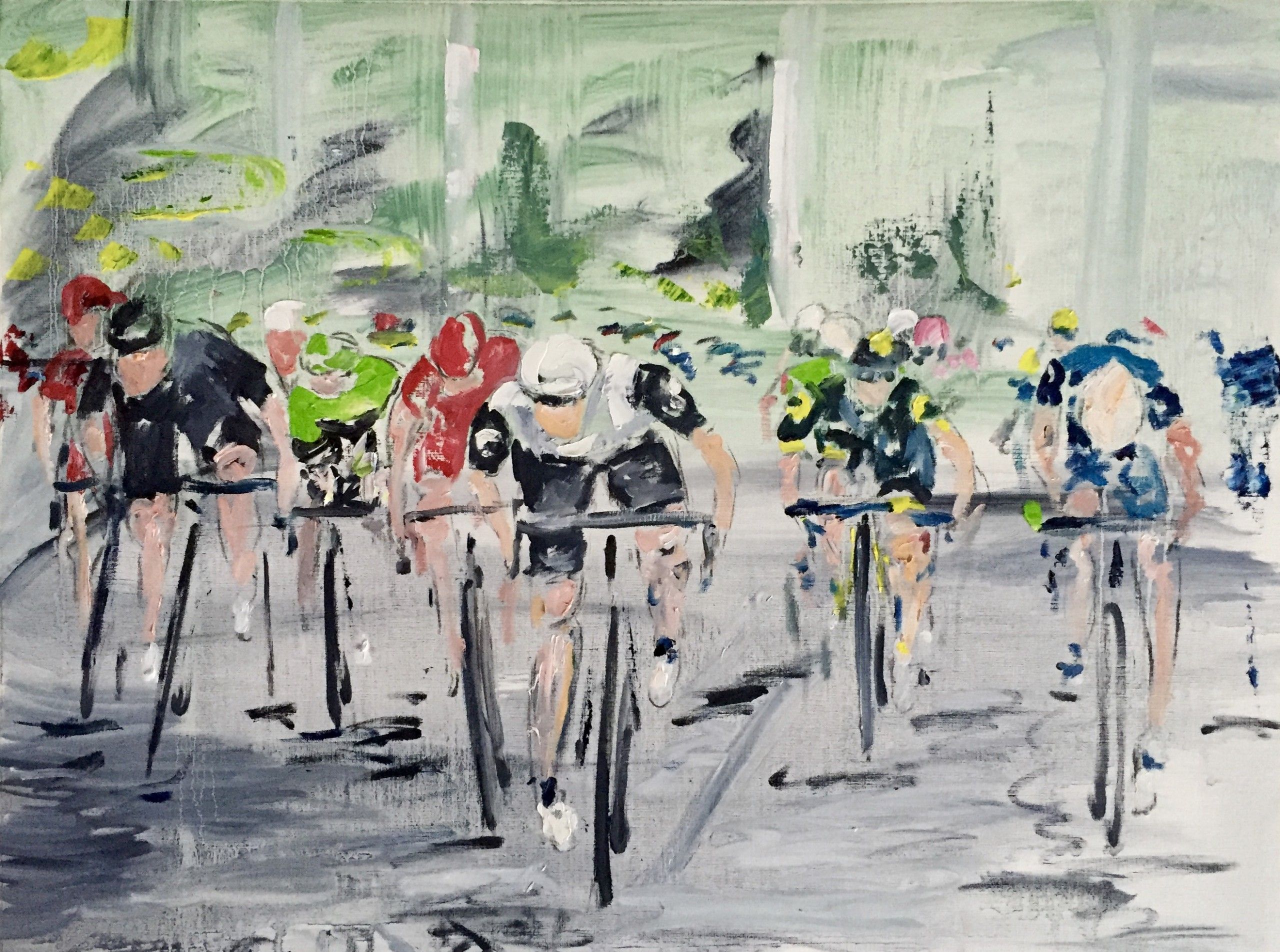 Tour de France - Racing for the line. by Garth Bayley