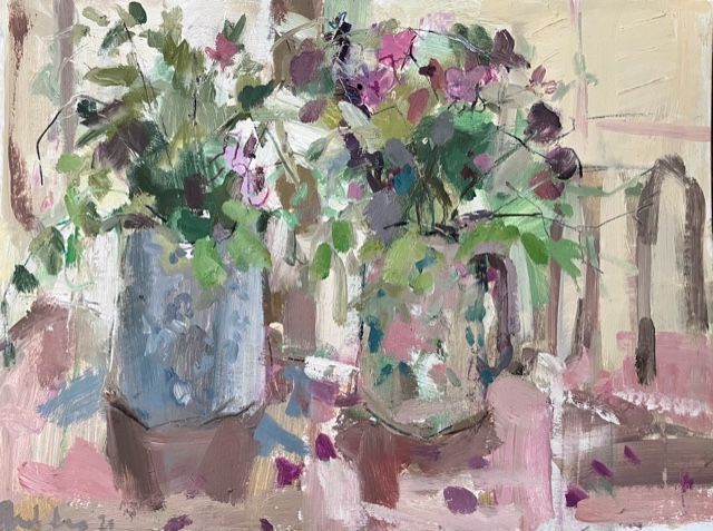 Still life with wild flowers by Gabrielle Moulding