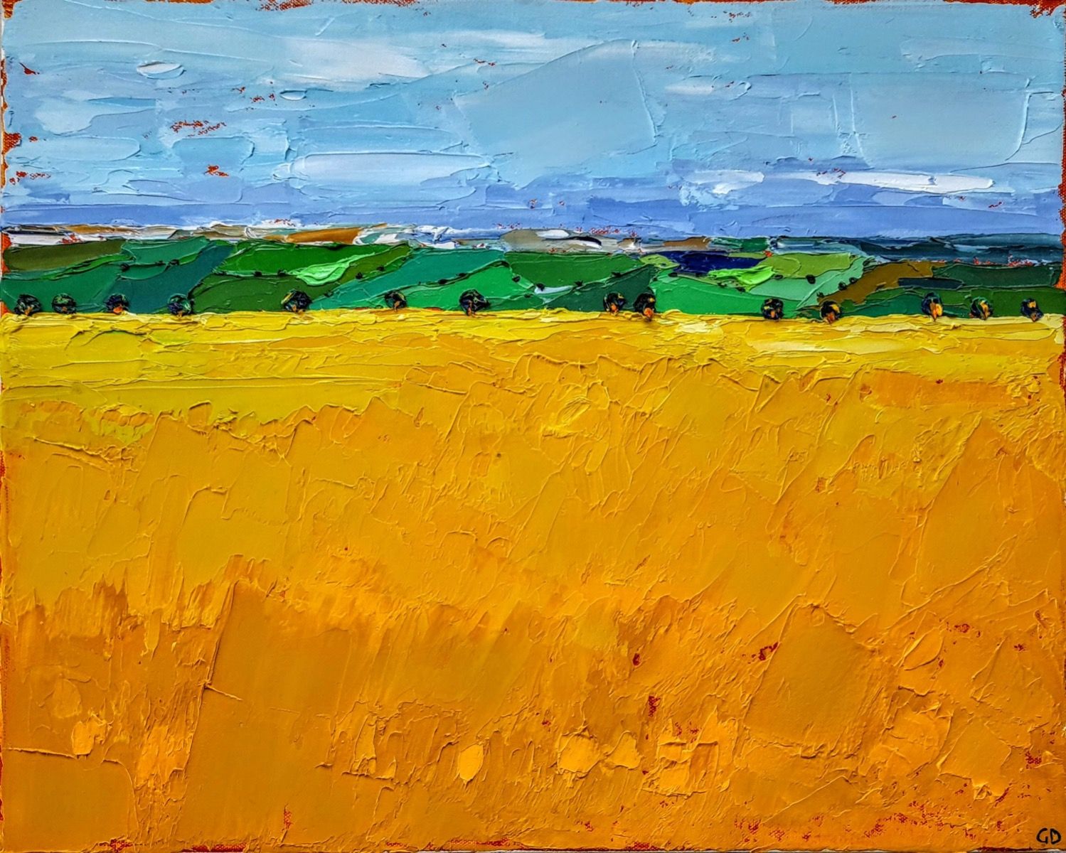 Cotswold Barley Field by Georgie Dowling