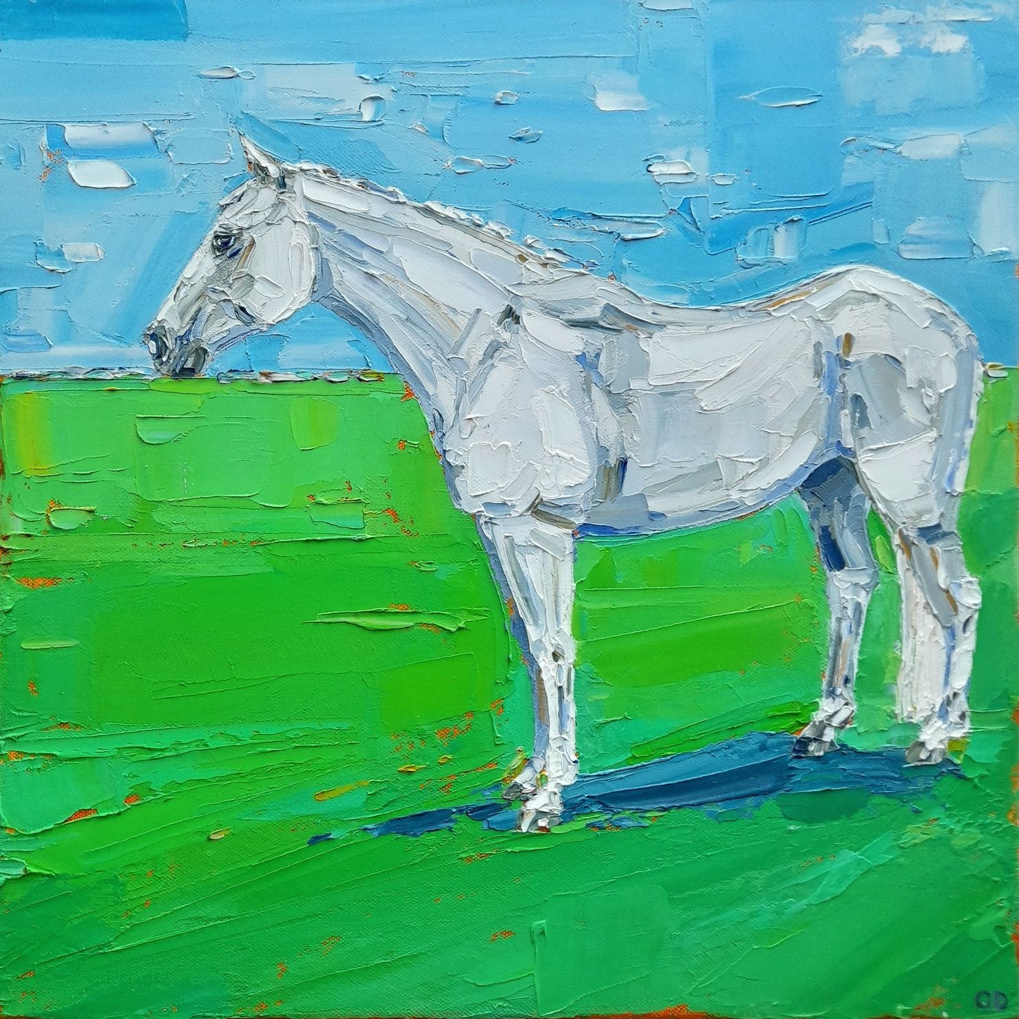 Last Resort' (White Horse) by Georgie Dowling