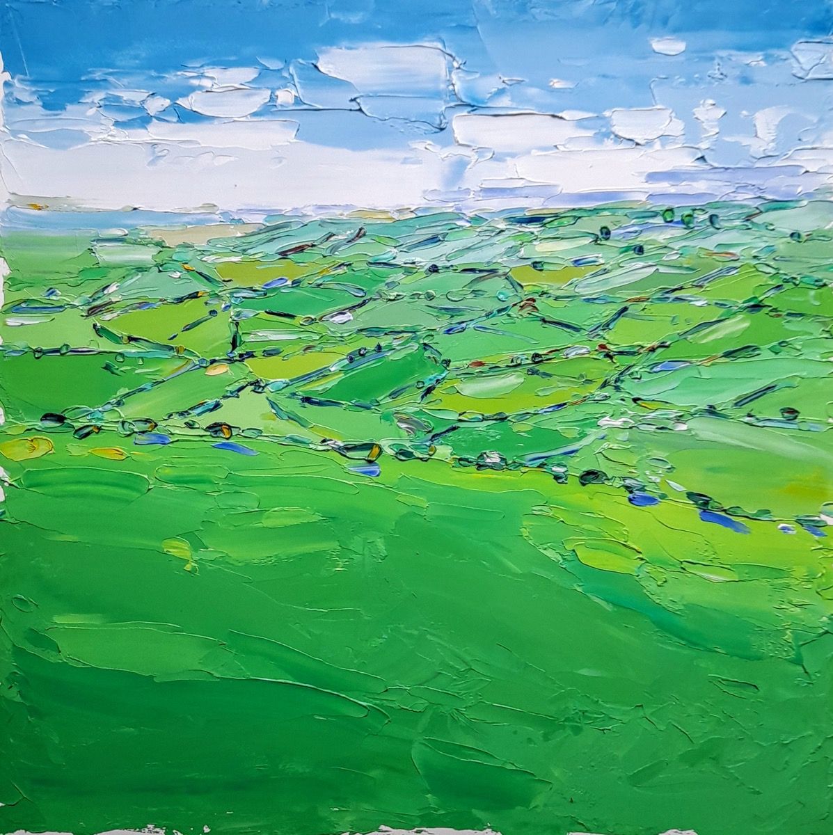 Patchwork field views by Georgie Dowling