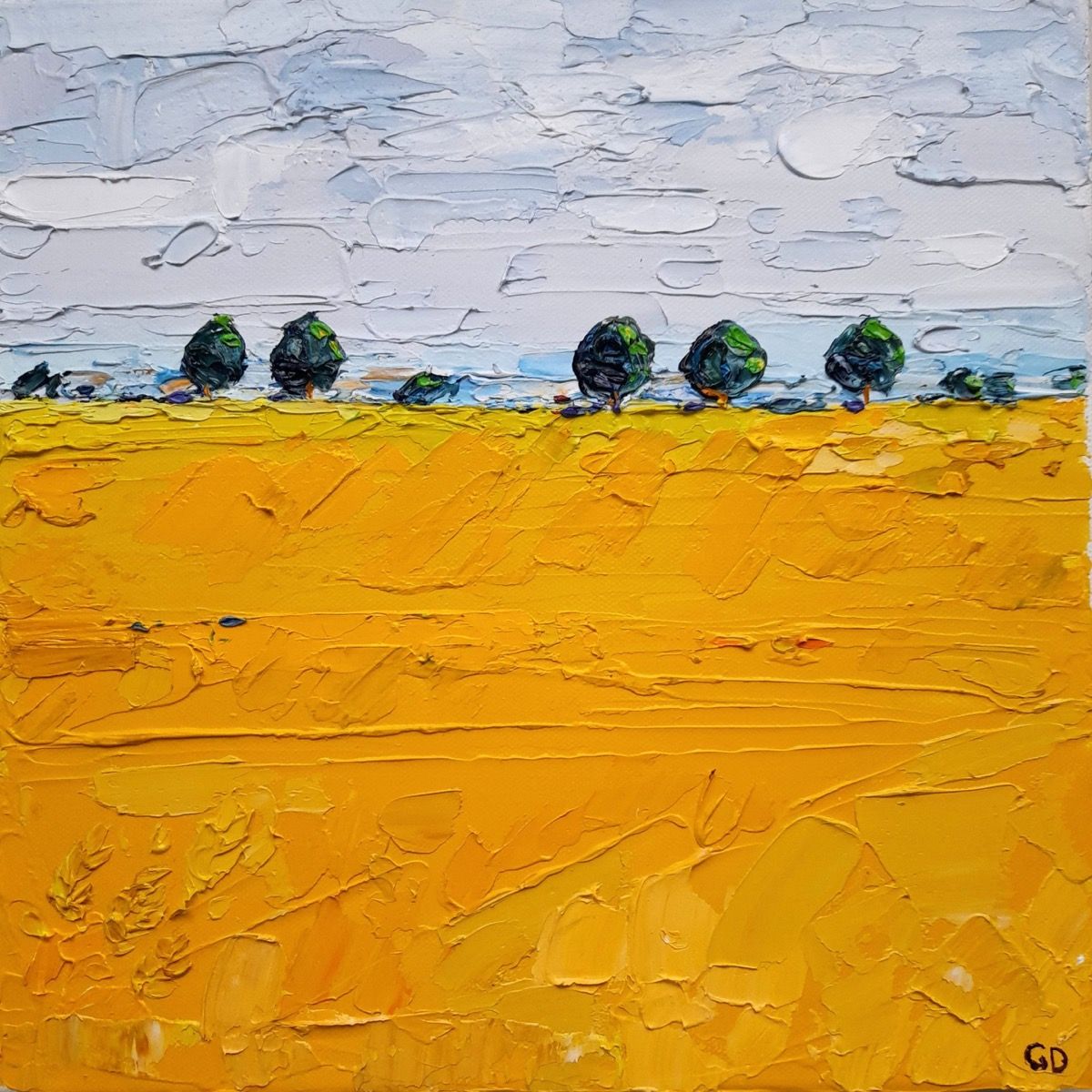 Yellow Field, Cotswolds by Georgie Dowling