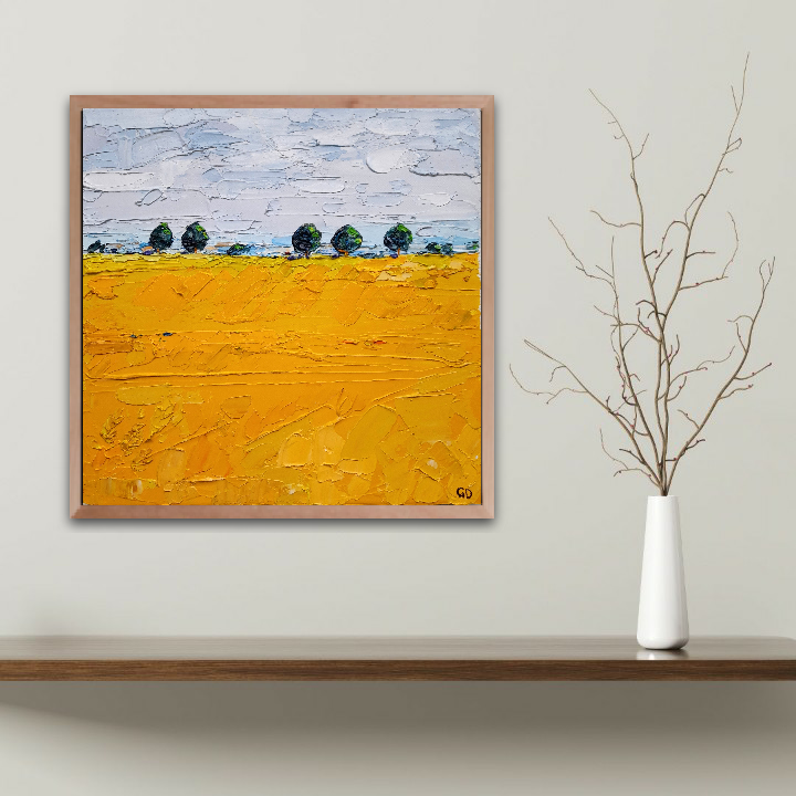 Yellow Field, Cotswolds by Georgie Dowling - Secondary Image