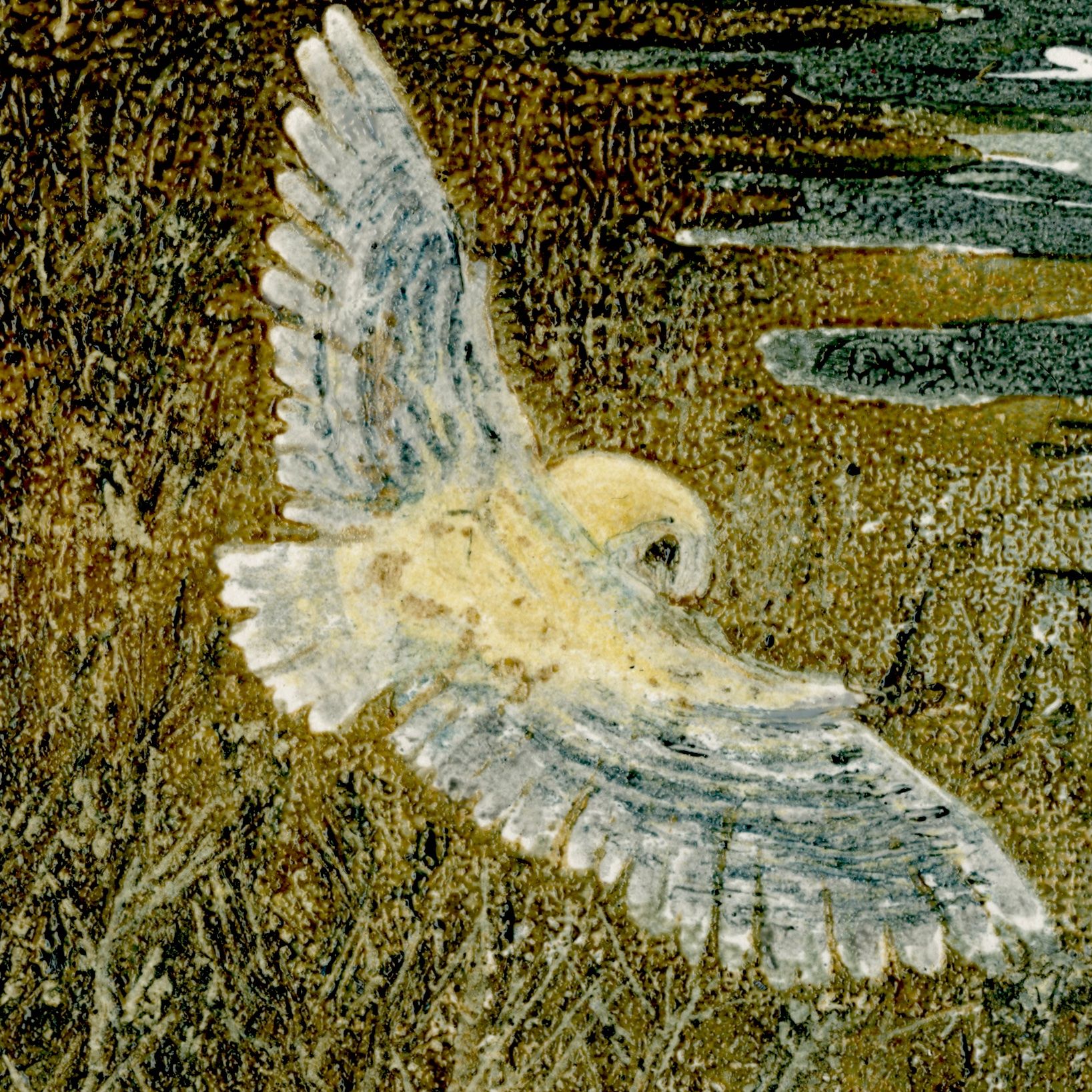 Barn Owl over Salt Marsh No. 4 by Hilary Kington - Secondary Image