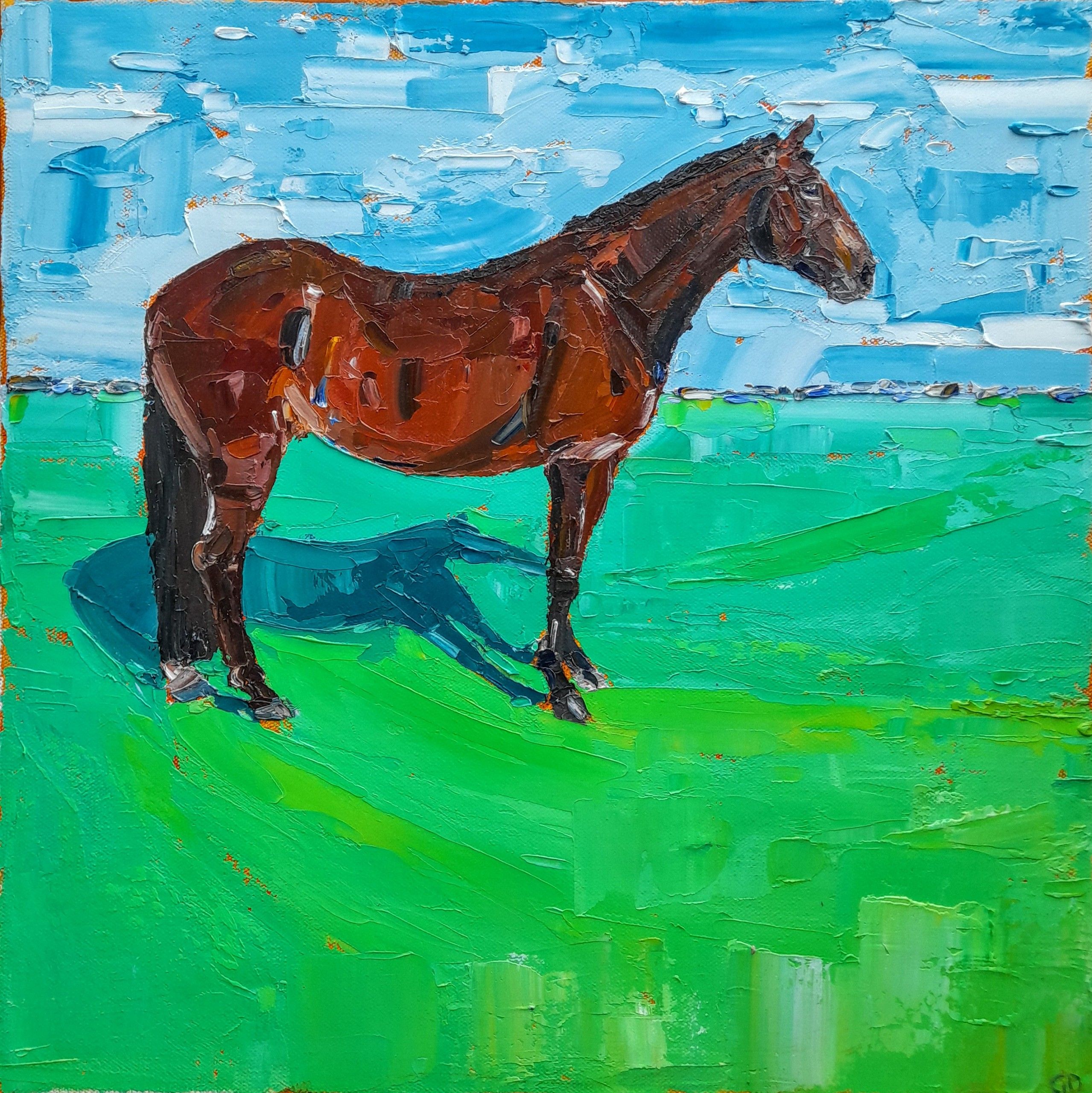 Hunter' (Bay Horse) by Georgie Dowling