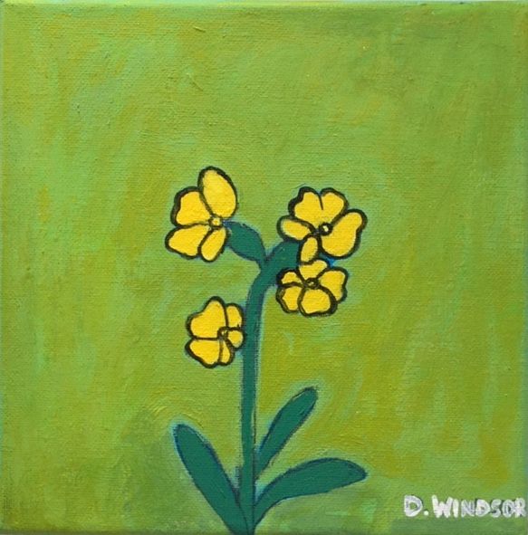 Yellow Flowers III by Deborah Windsor - Secondary Image