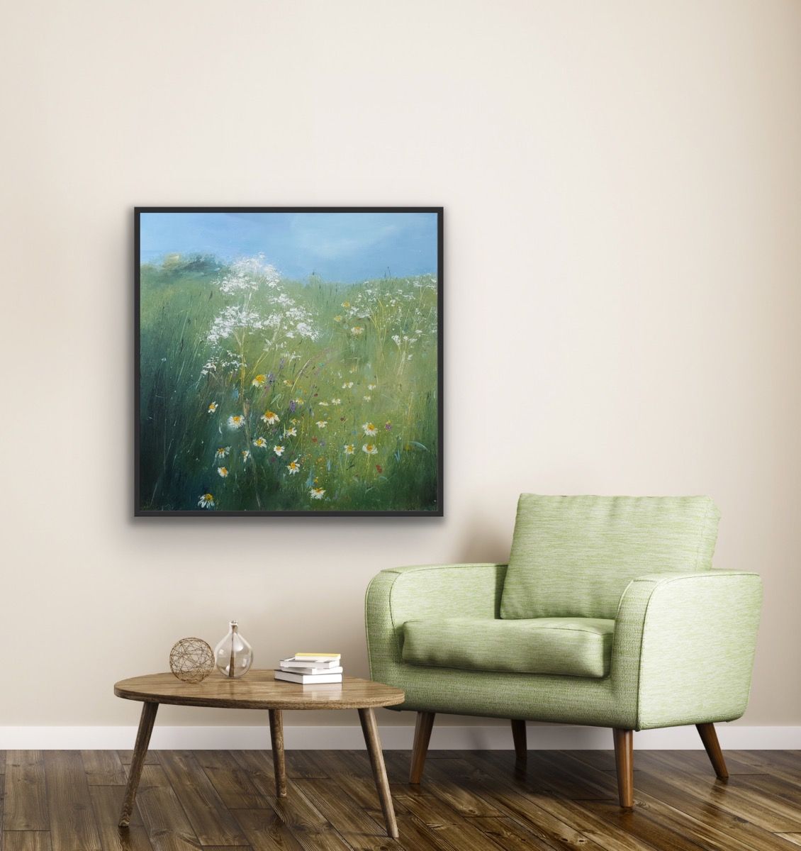 Oxeye Daisies lower field by Libbi Gooch - Secondary Image