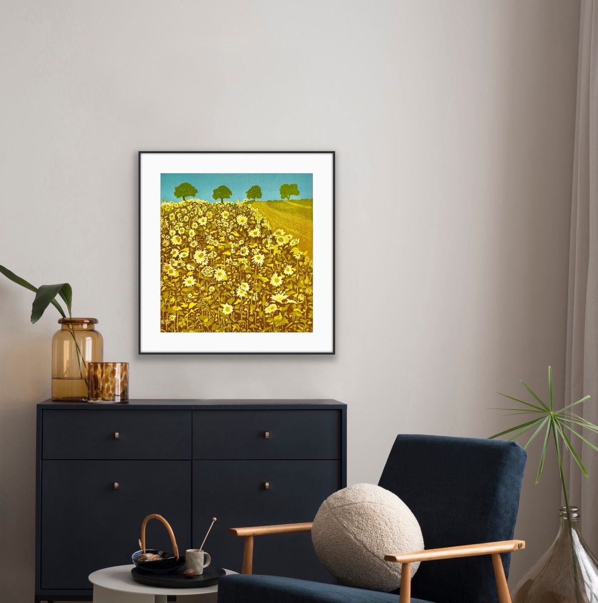 Sunflower Field by Ann Burnham - Secondary Image