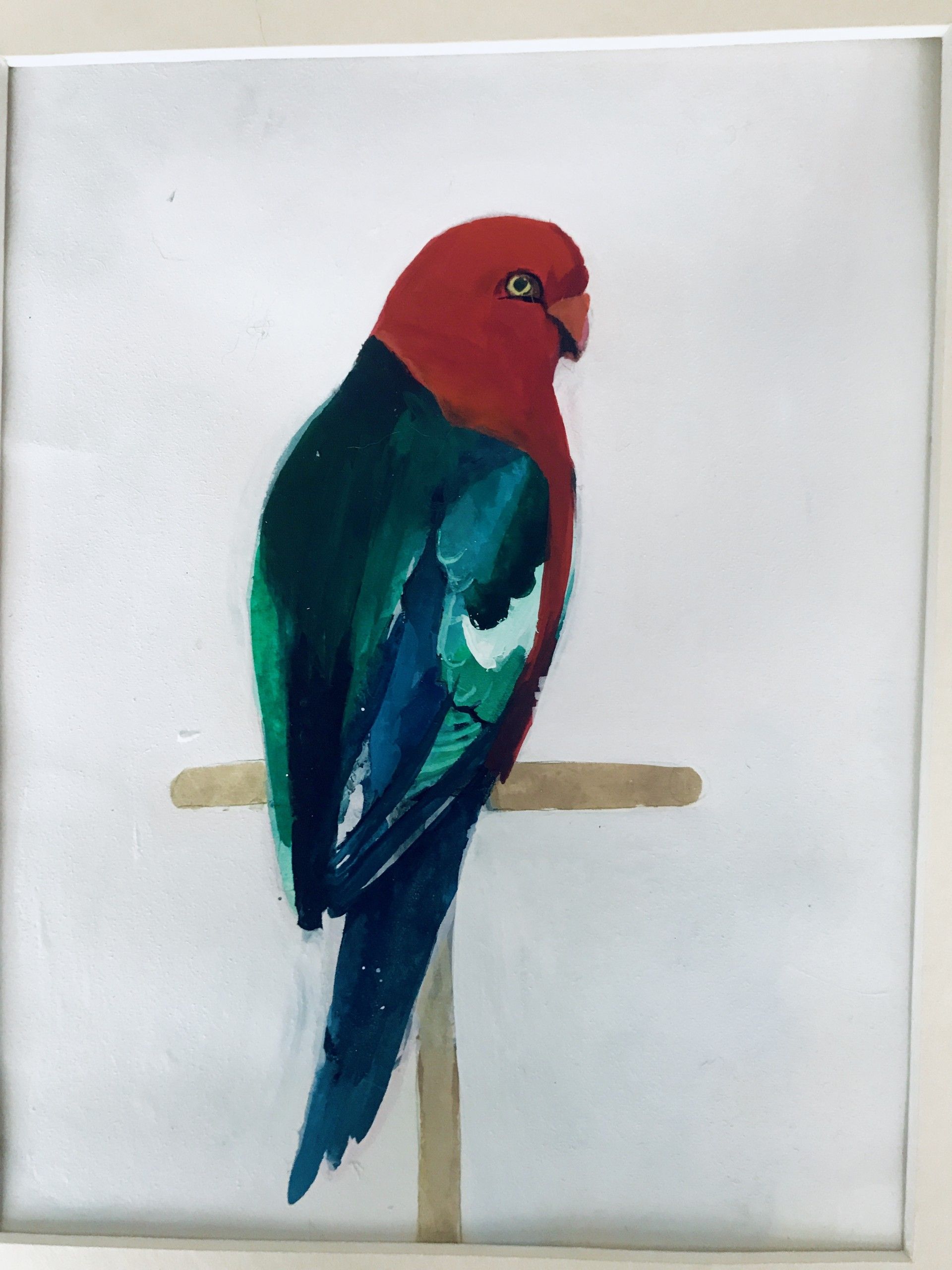 red headed parrot by Daisy Clarke
