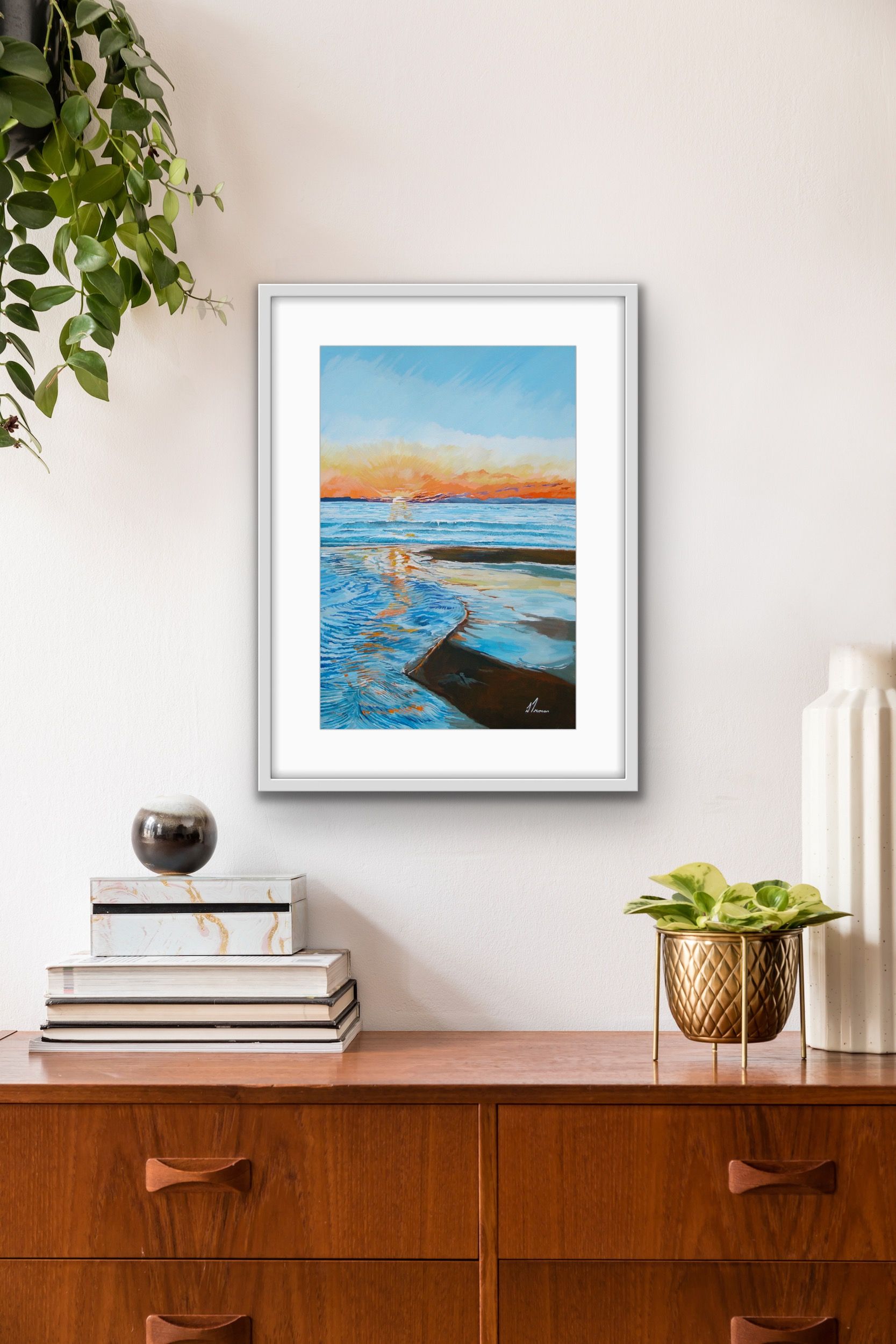 Sunset At Low Tide by David Truman - Secondary Image