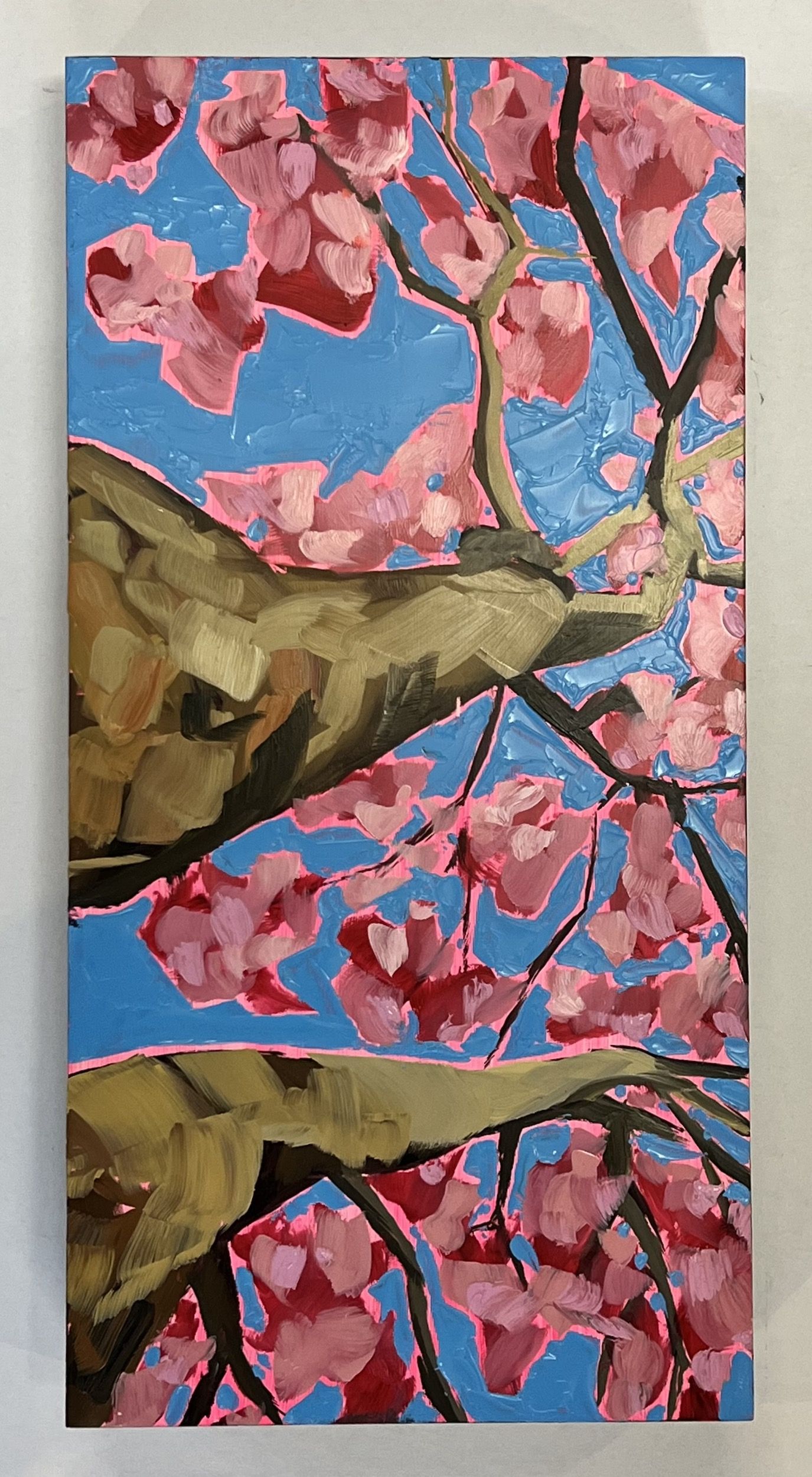 Looking Up Through Pink Blossom to Feel Hope by Emily Finch - Secondary Image