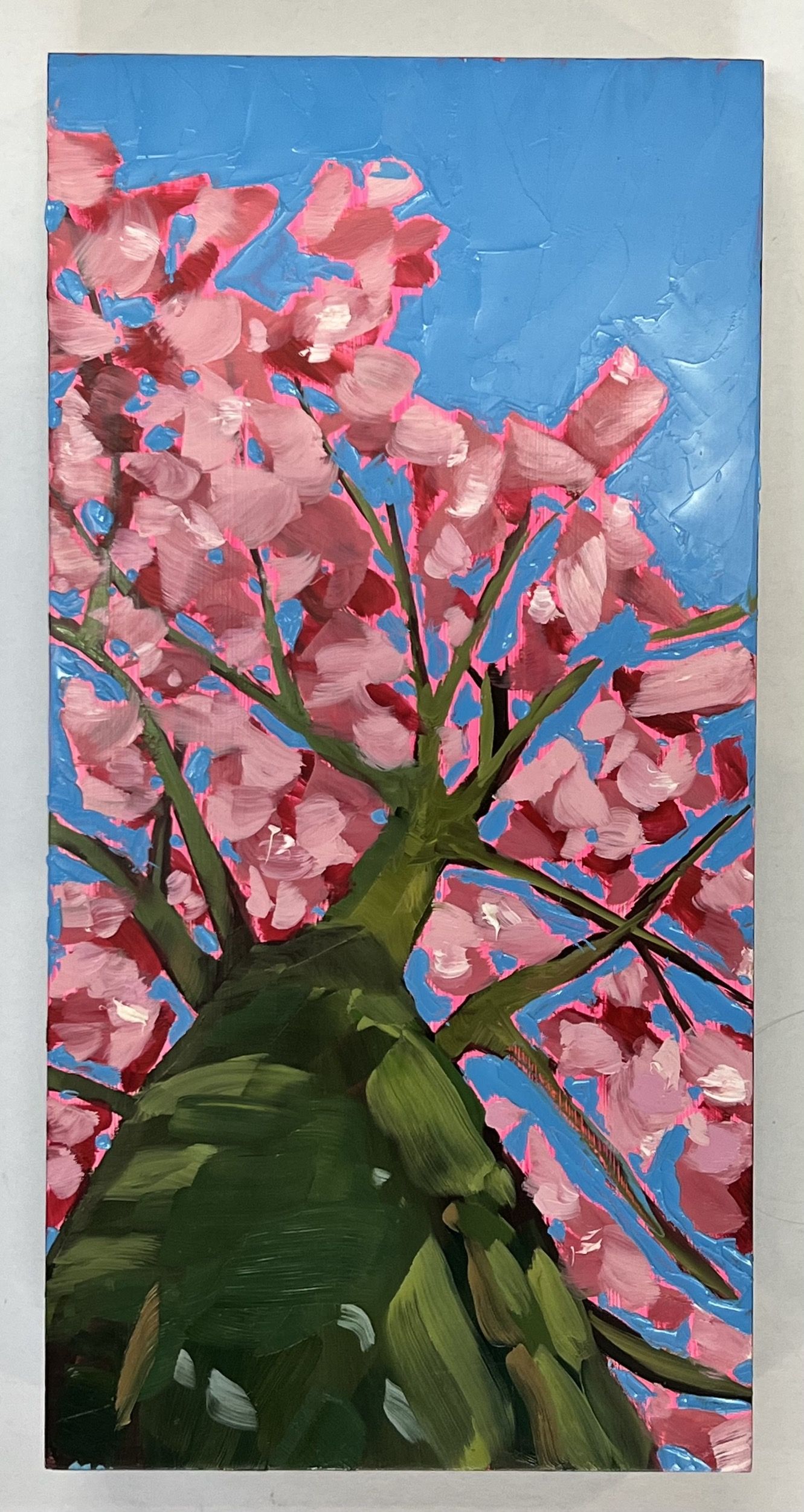Looking Up Through Pink Blossom to Relax my Troubled Mind by Emily Finch - Secondary Image