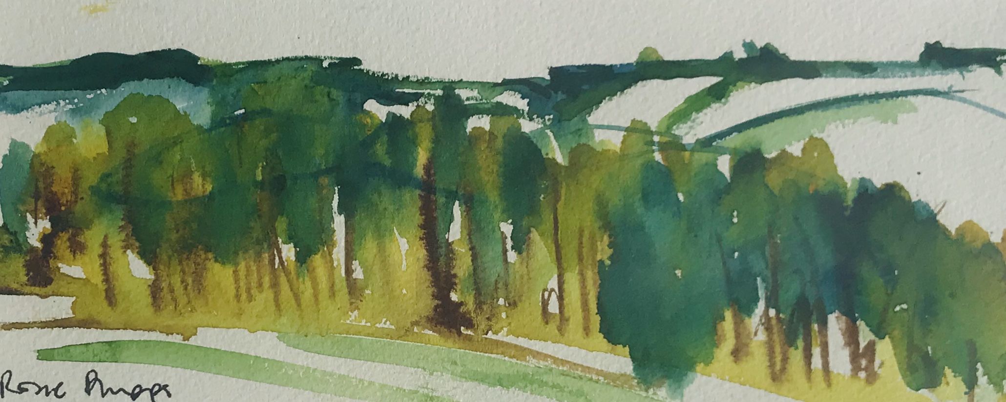 Cotswold Trees III by Rosie Phipps