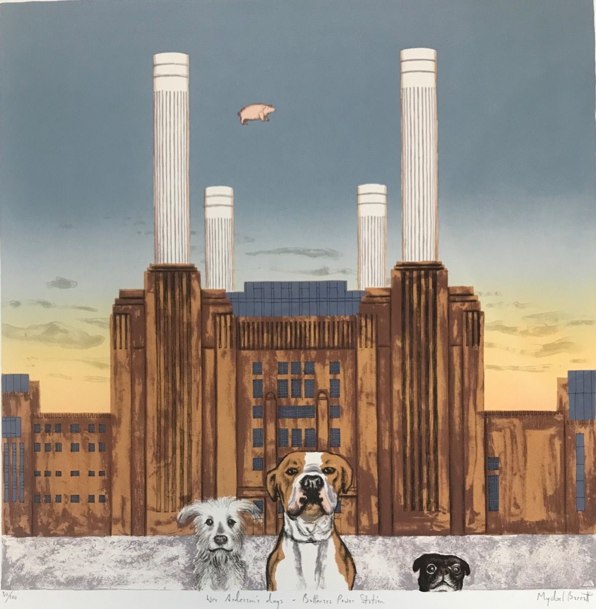 Wes Anderson's Dogs - Battersea Power Station by Mychael Barratt by Mychael Barratt
