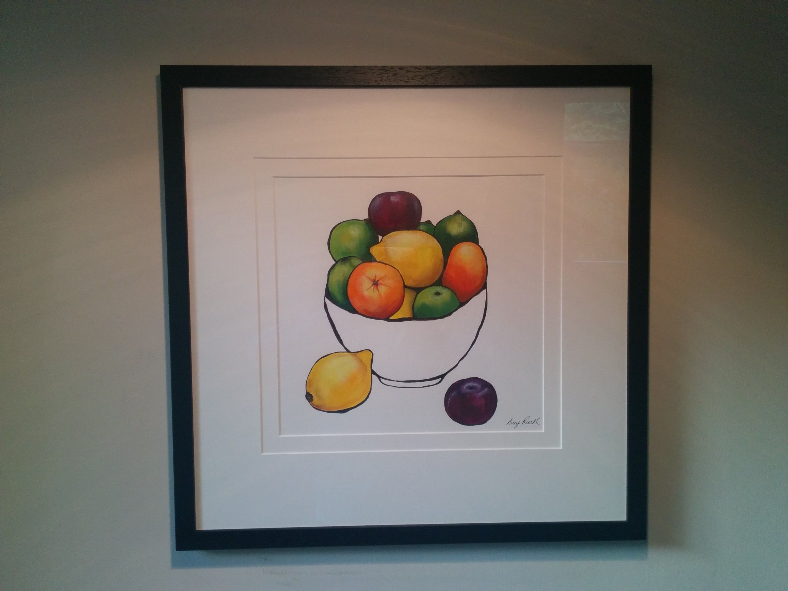 Citrus Bowl with plums by Lucy Routh