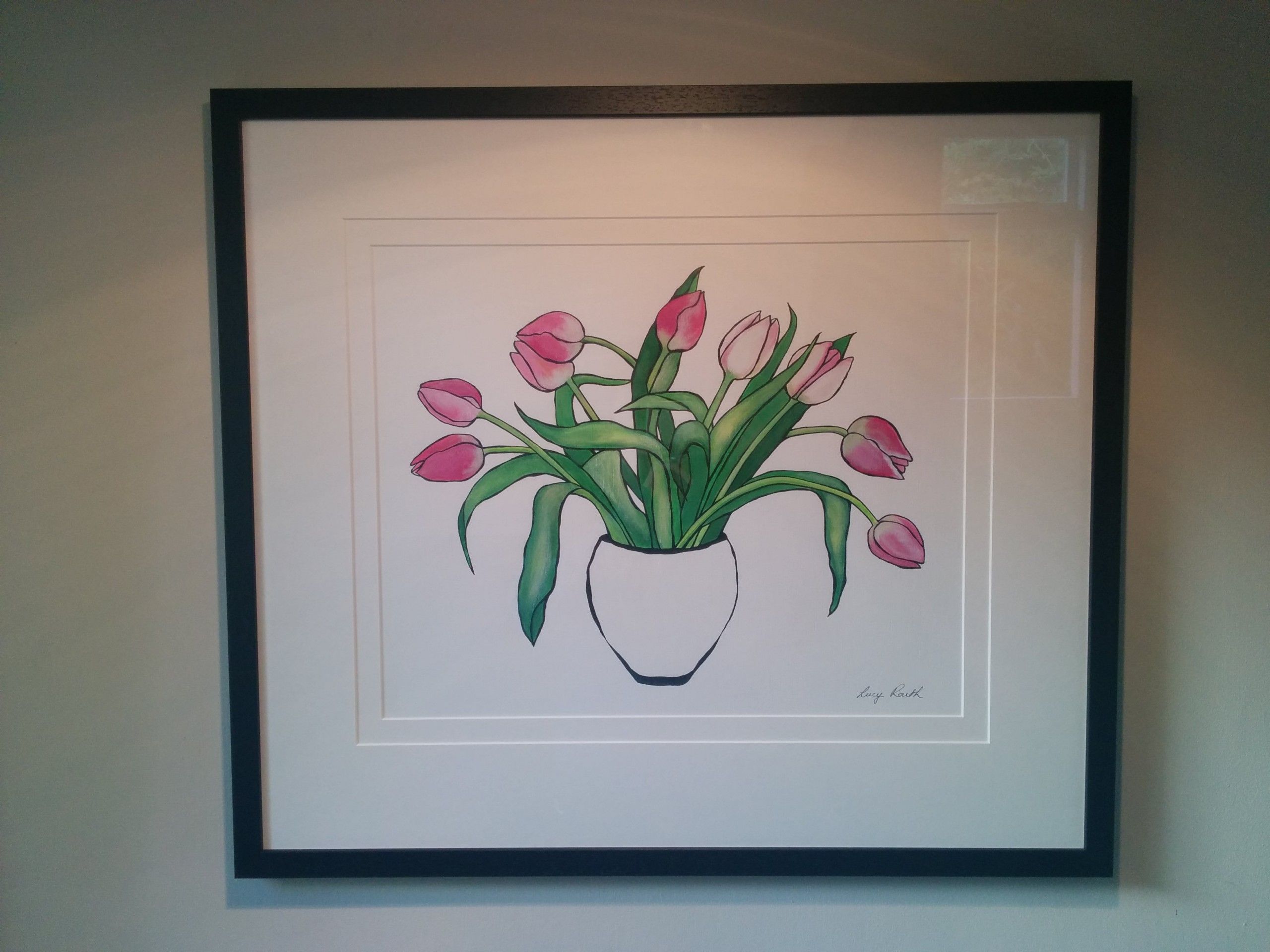 Blousy Tulips by Lucy Routh