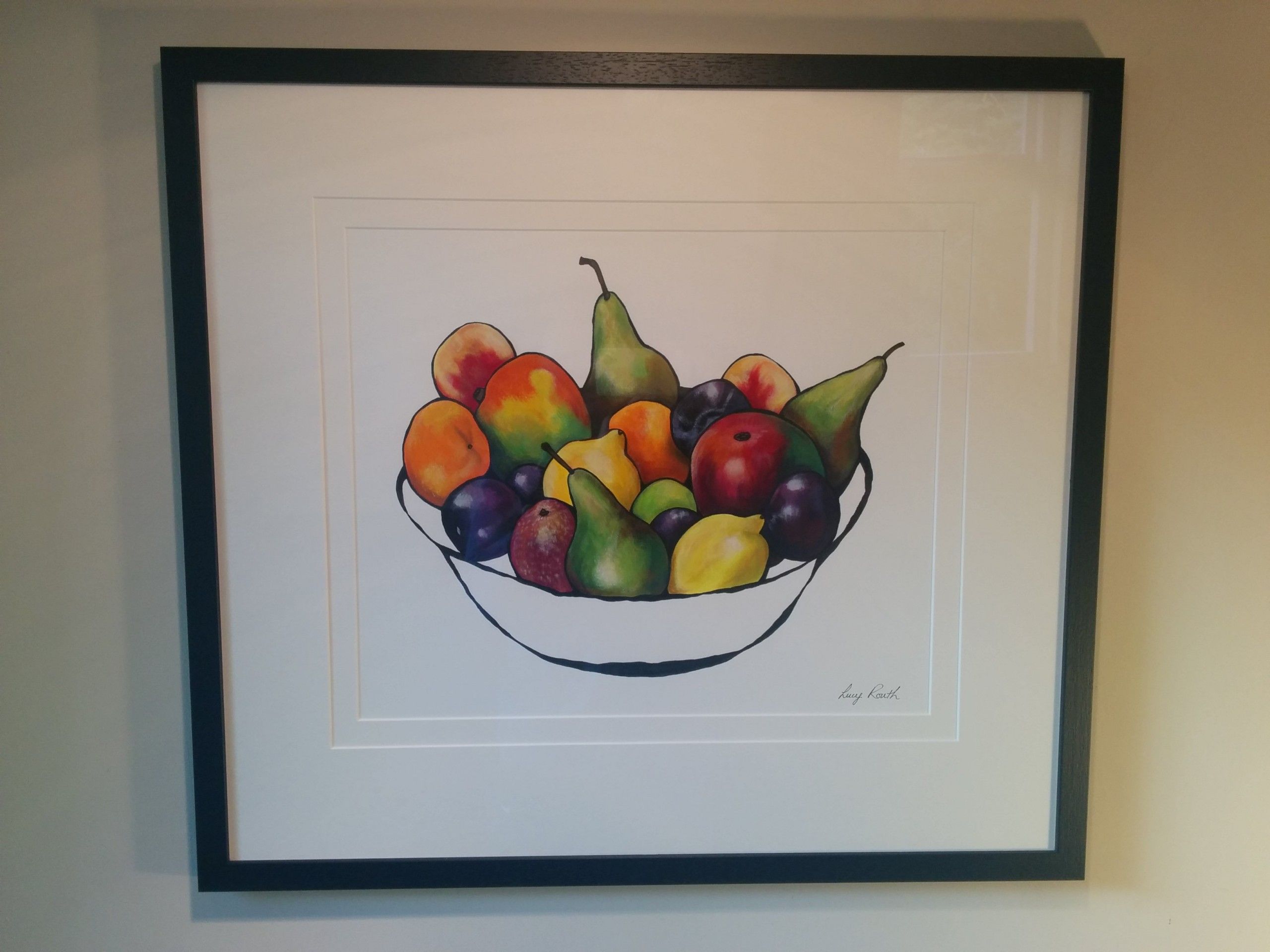 Colourful Fruit Bowl by Lucy Routh