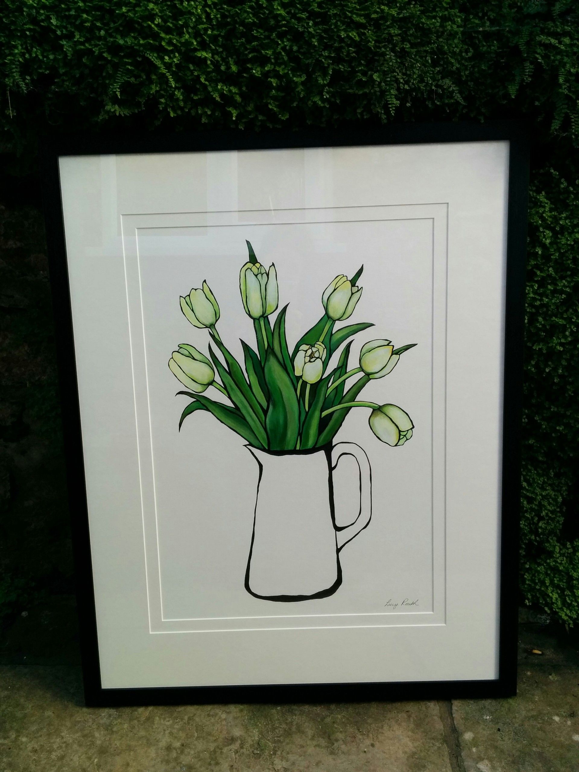 White Tulips by Lucy Routh