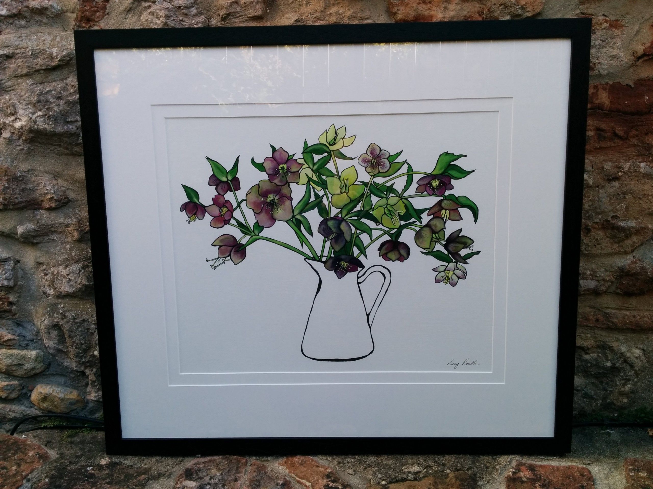 Jug of Hellebores by Lucy Routh