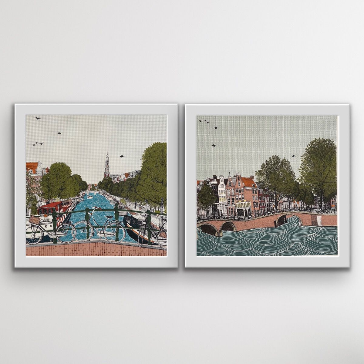 Canal Ring, Amsterdam and Cycle City, Amsterdam by Clare Halifax