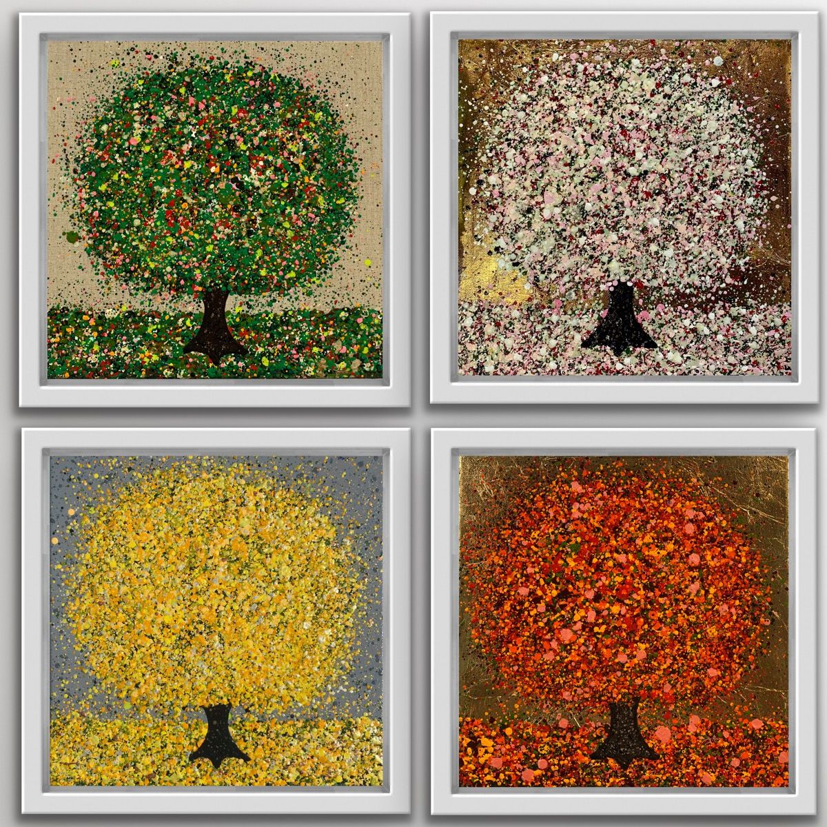 Mini Seasons Quadtych by Nicky Chubb